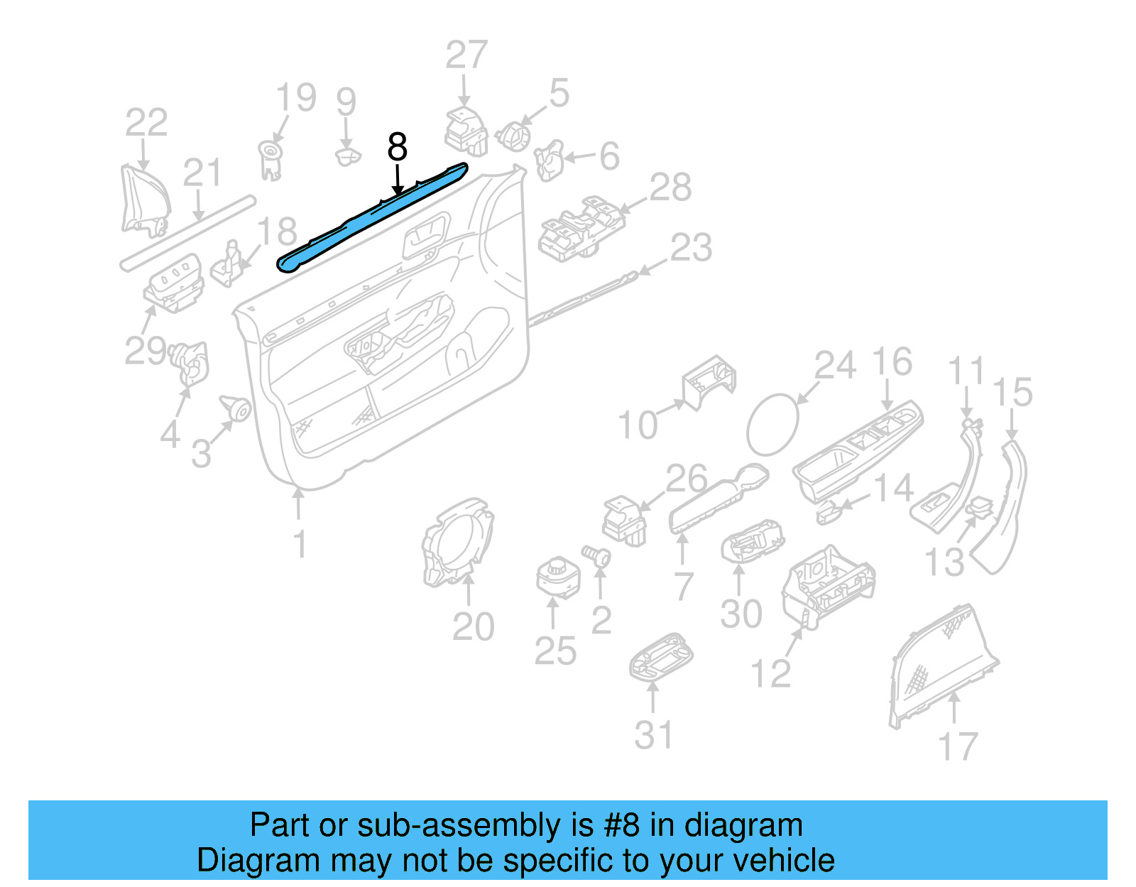 Trim Molding 1K4-867-439-4Z7 - View 4