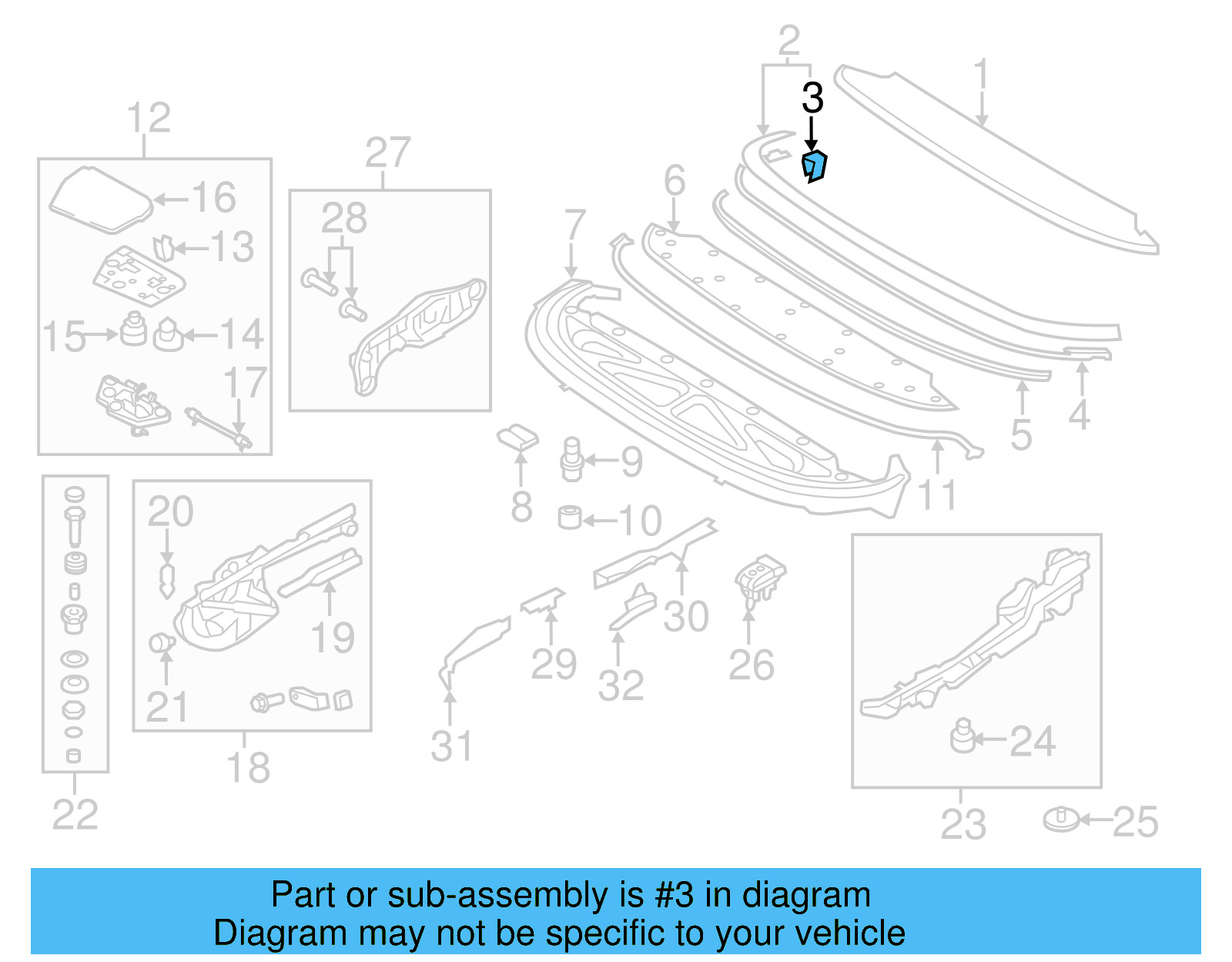 Finish Molding Clip 1Q0-825-429-B - View 4