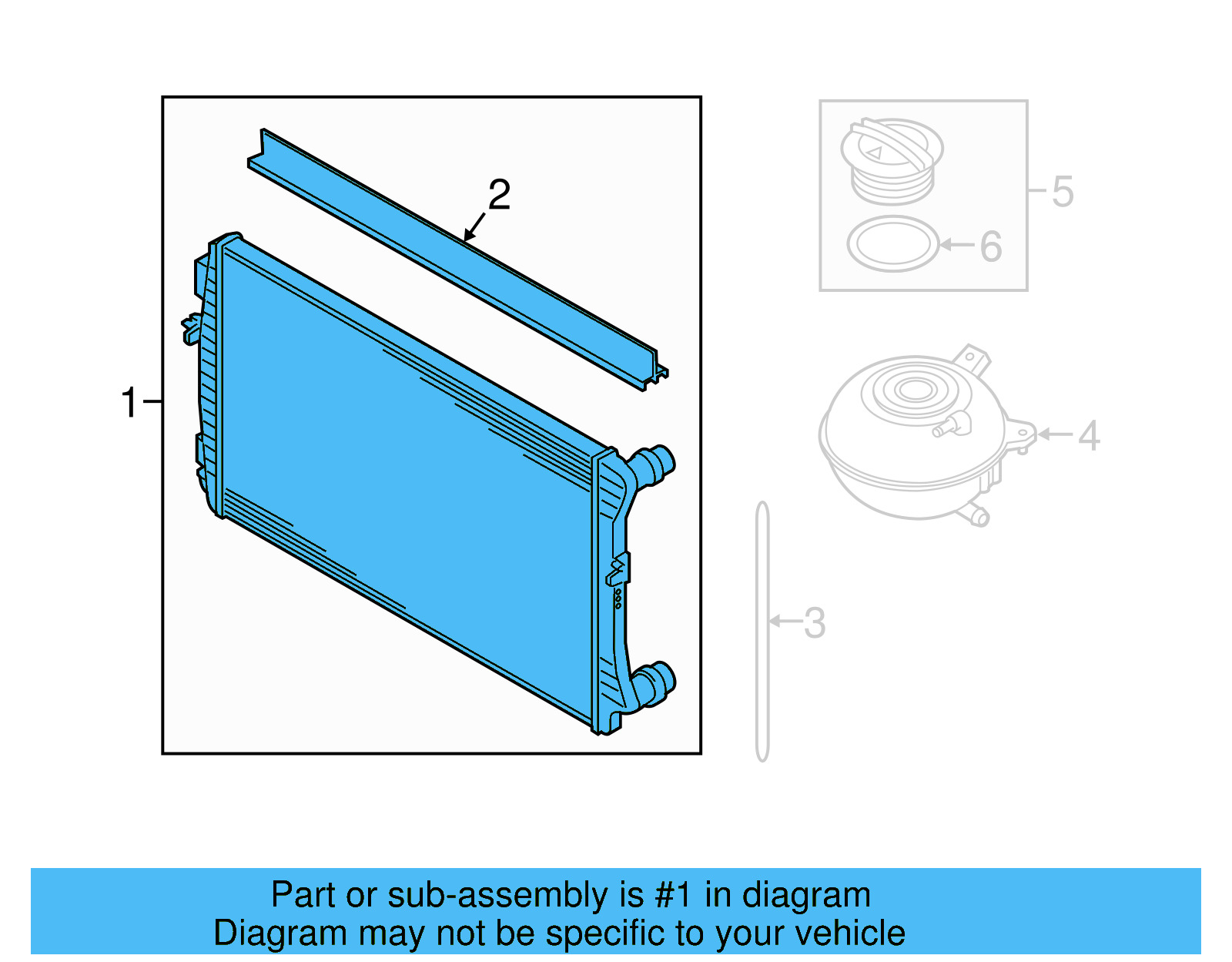 Auxiliary Radiator 5Q0-121-251-HA - View 15