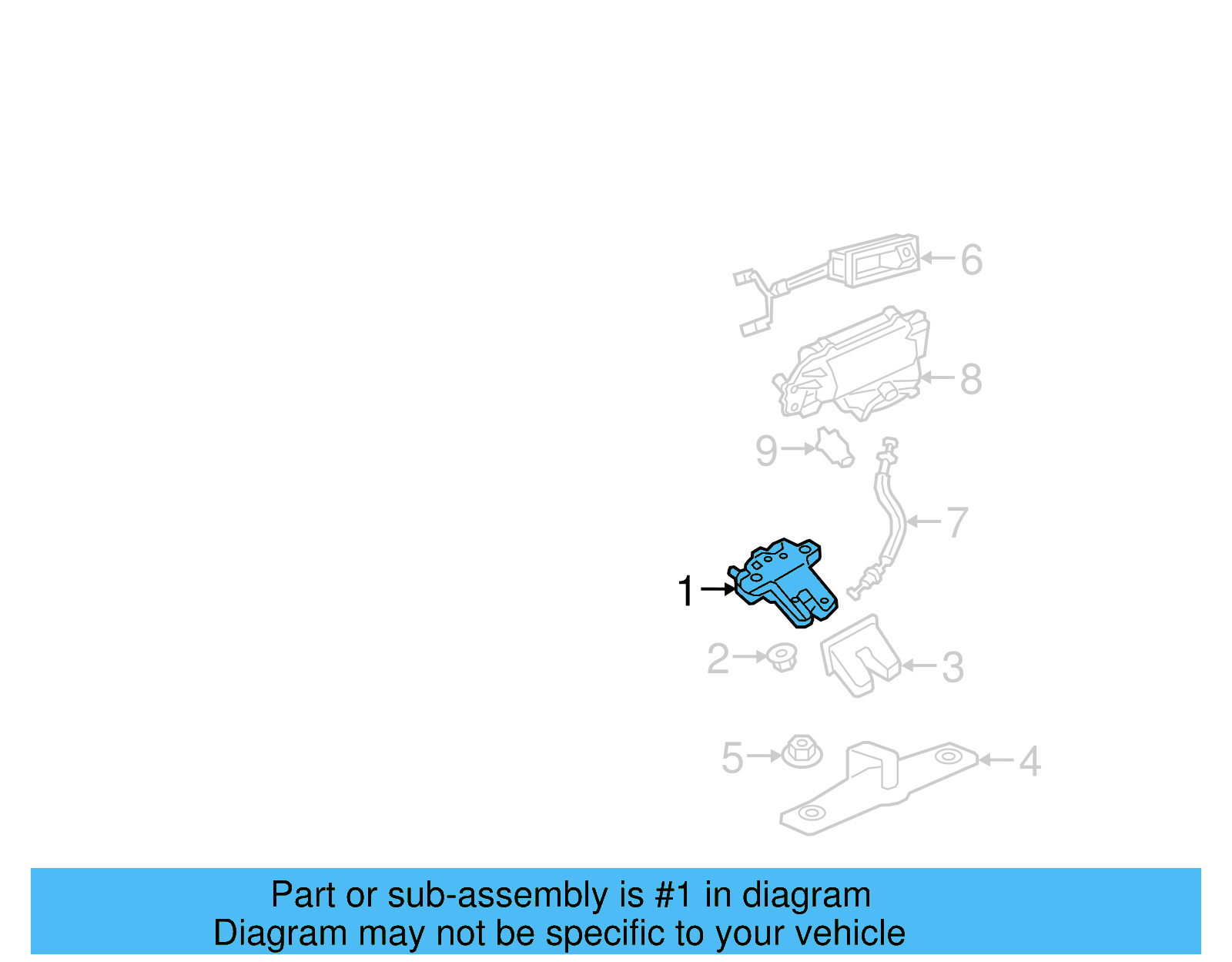 Lock Actuator 5TA-827-505-D - View 11
