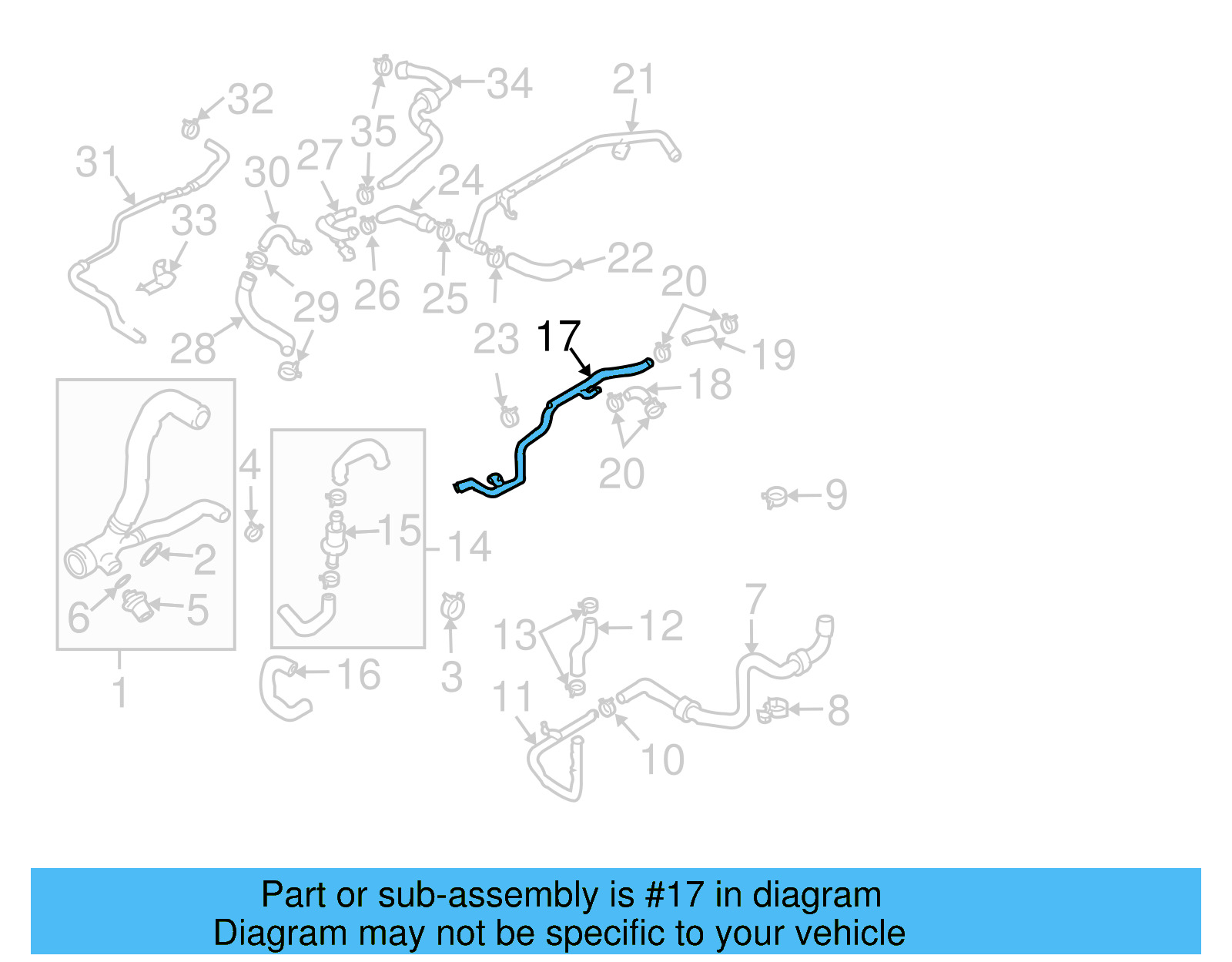 Water Pipe 7L6-121-065-AE - View 6