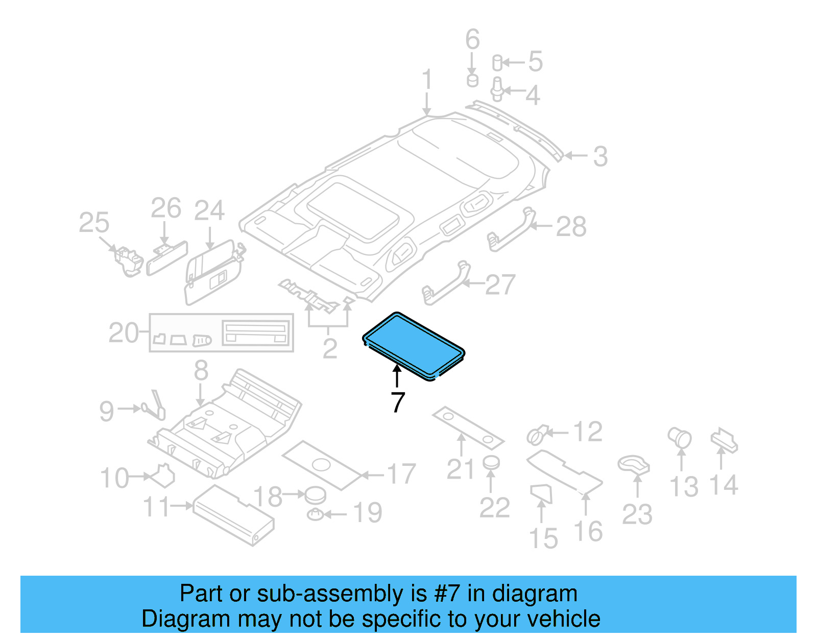 Sunroof Trim 4B0-867-561-A-01C - View 4