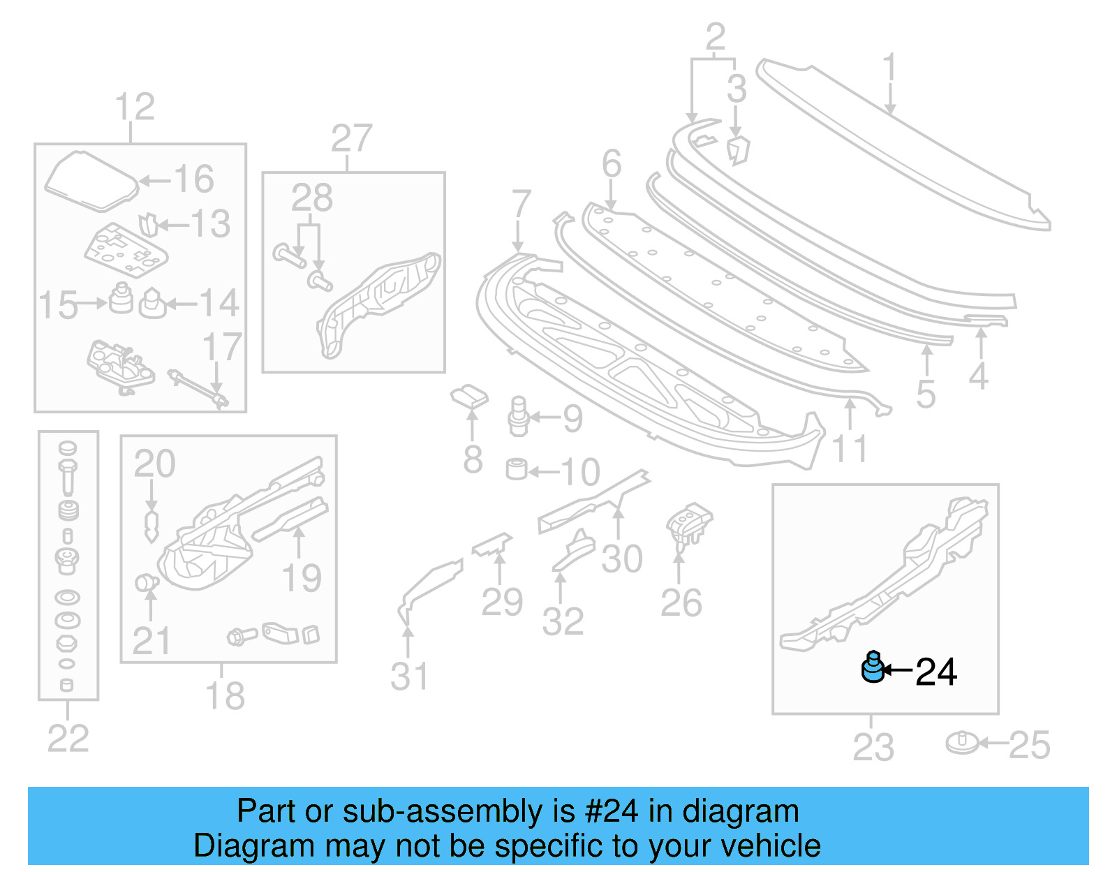 Retainer Assembly Buffer 1Q0-825-443-B - View 4