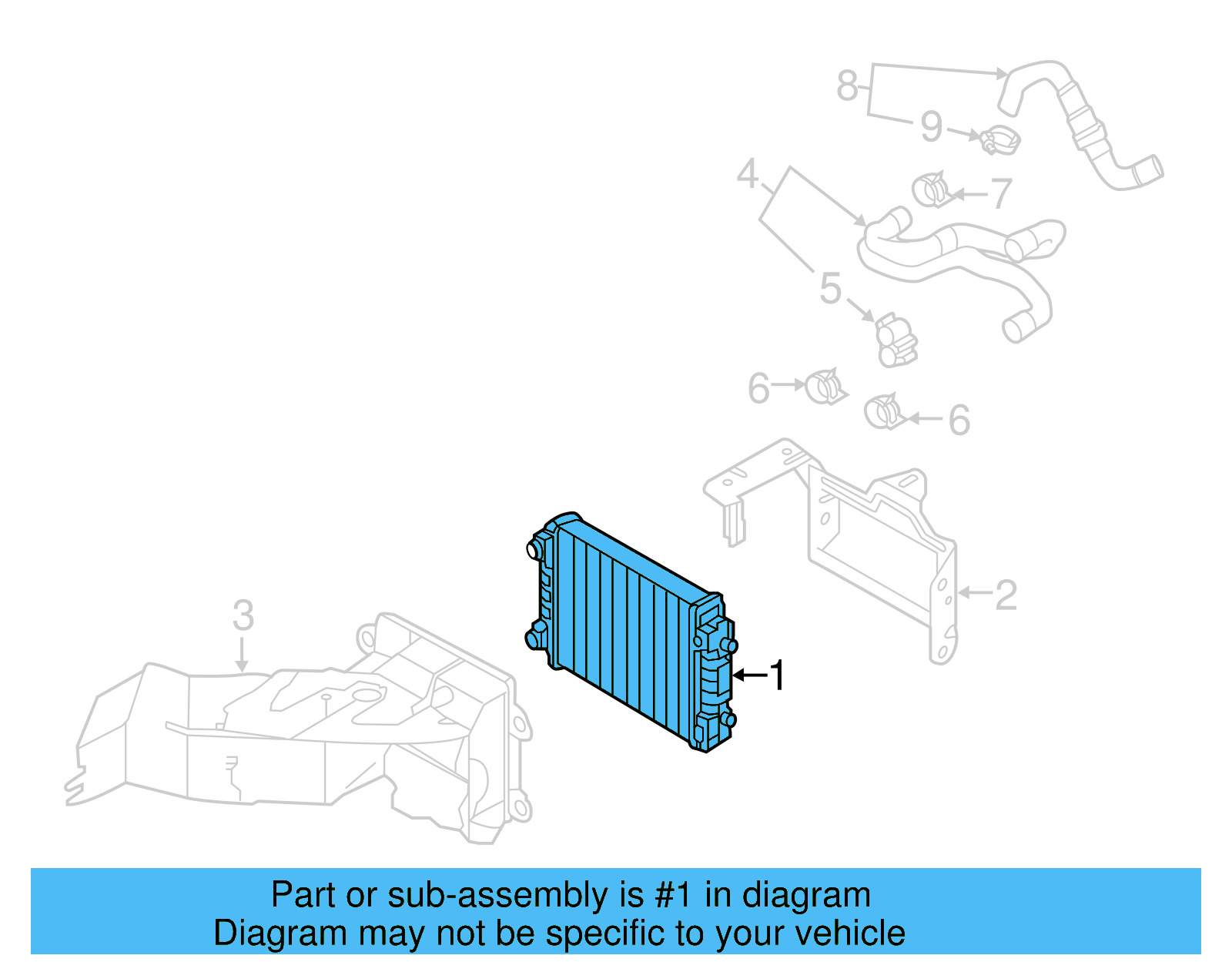 Auxiliary Radiator 5Q0-121-253-H - View 20