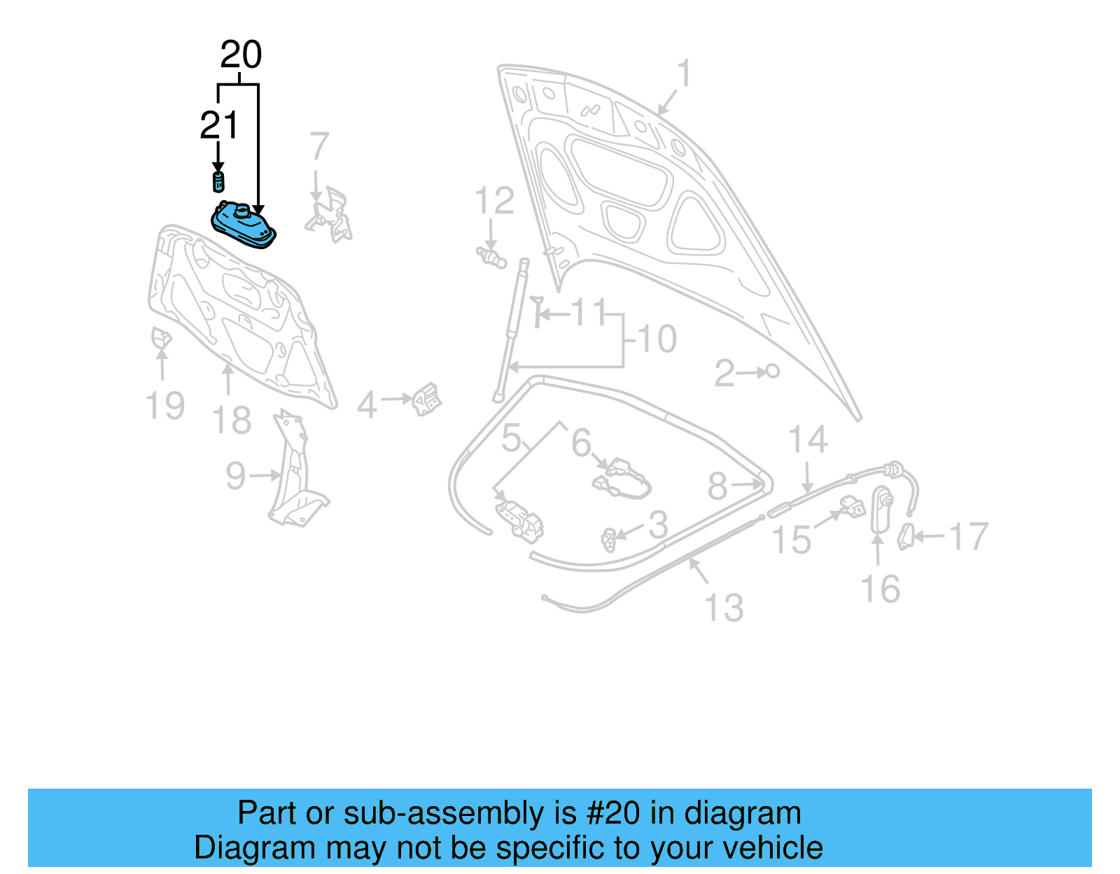 Under Hood Lamp 7L6-947-237 - View 5