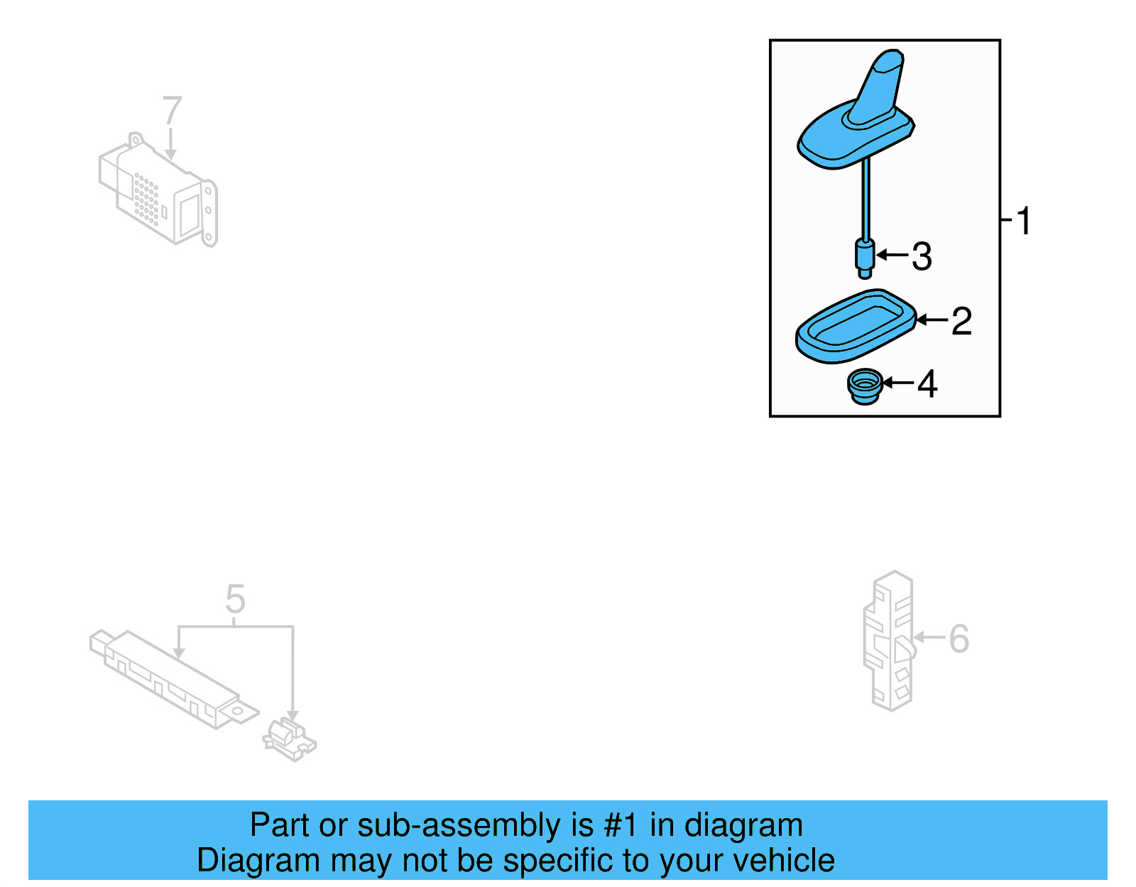 Antenna Assembly 3C0-035-507-AG
