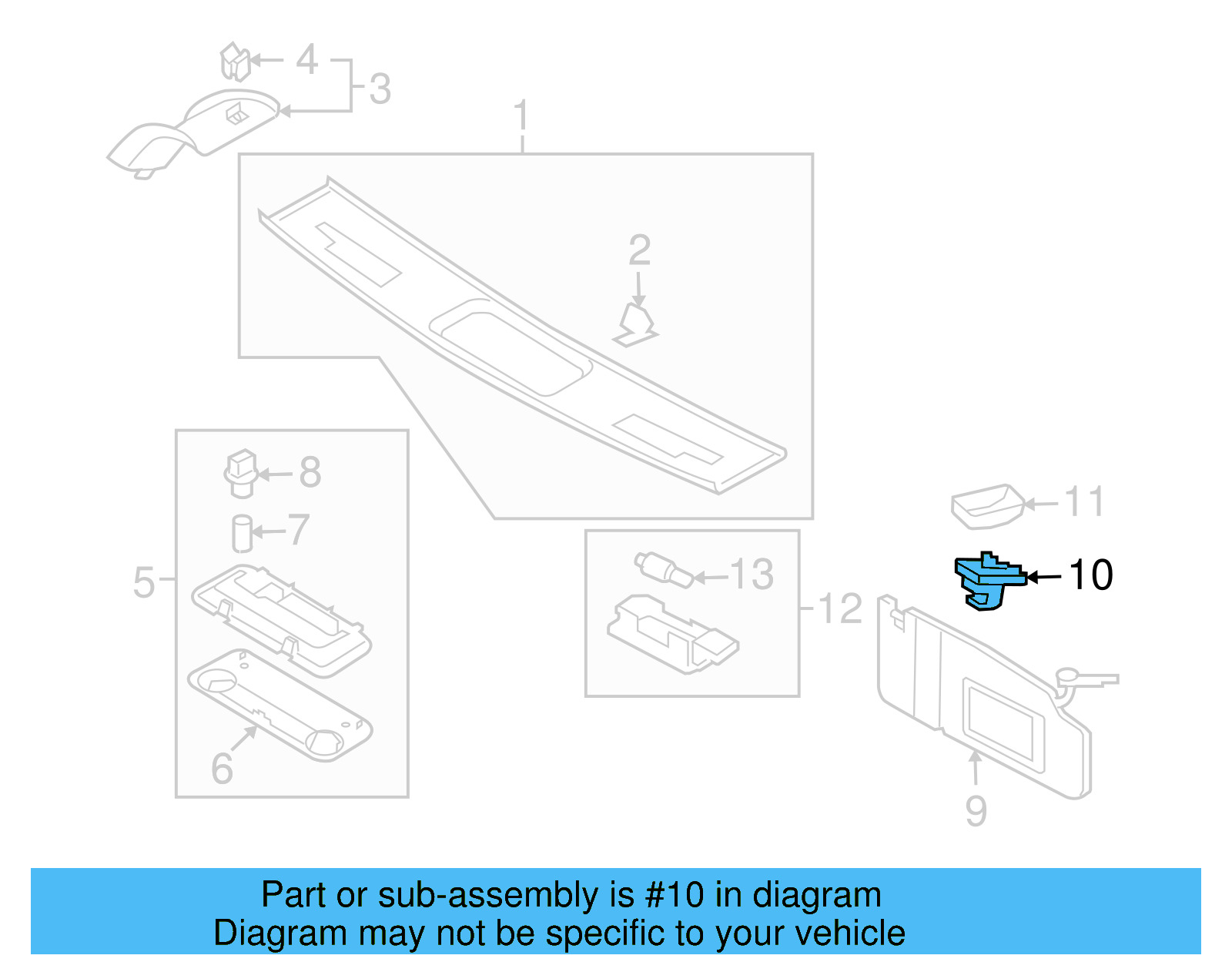 Bracket 3B0-857-561-B-82V - View 12