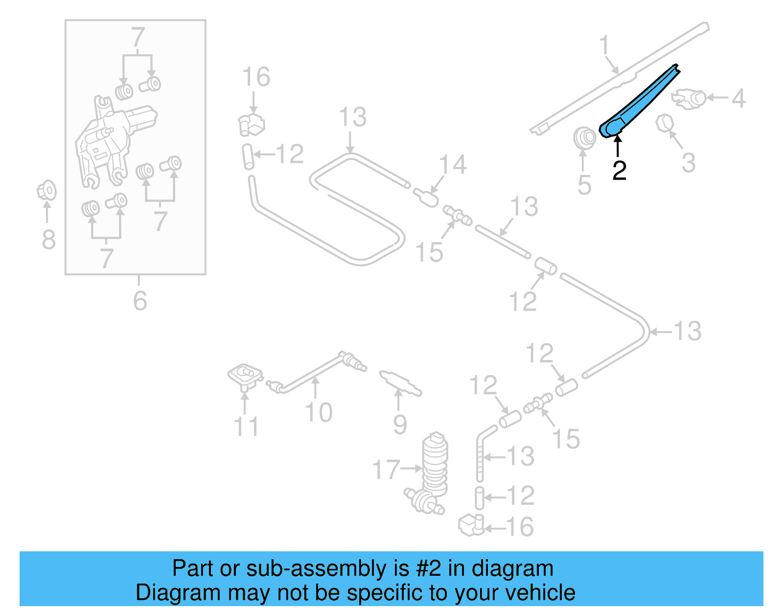 Wiper Arm 6R6-955-707-B - View 15