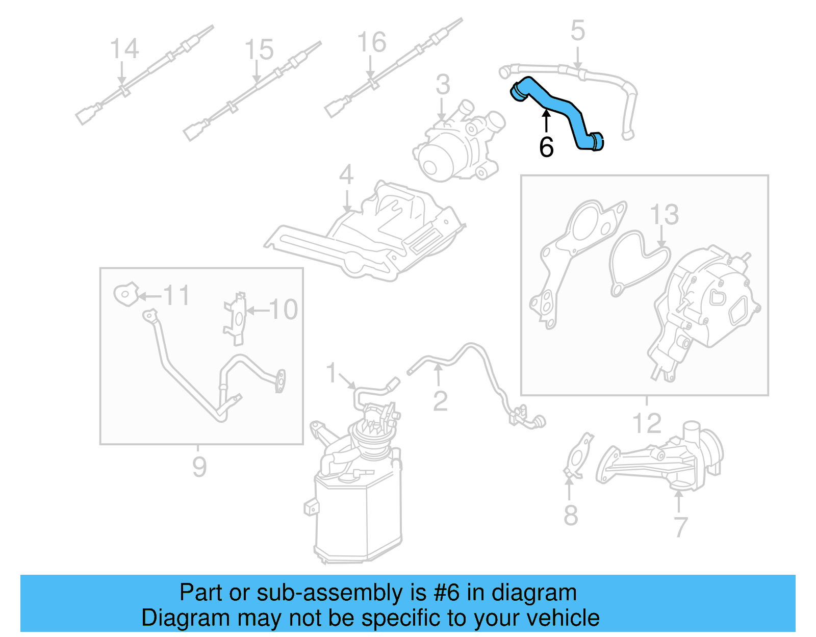 Connector Hose 07K-131-127 - View 14