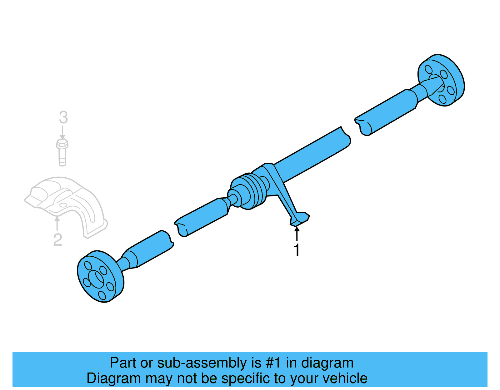 Drive Shaft 5N0-521-101-N - View 5