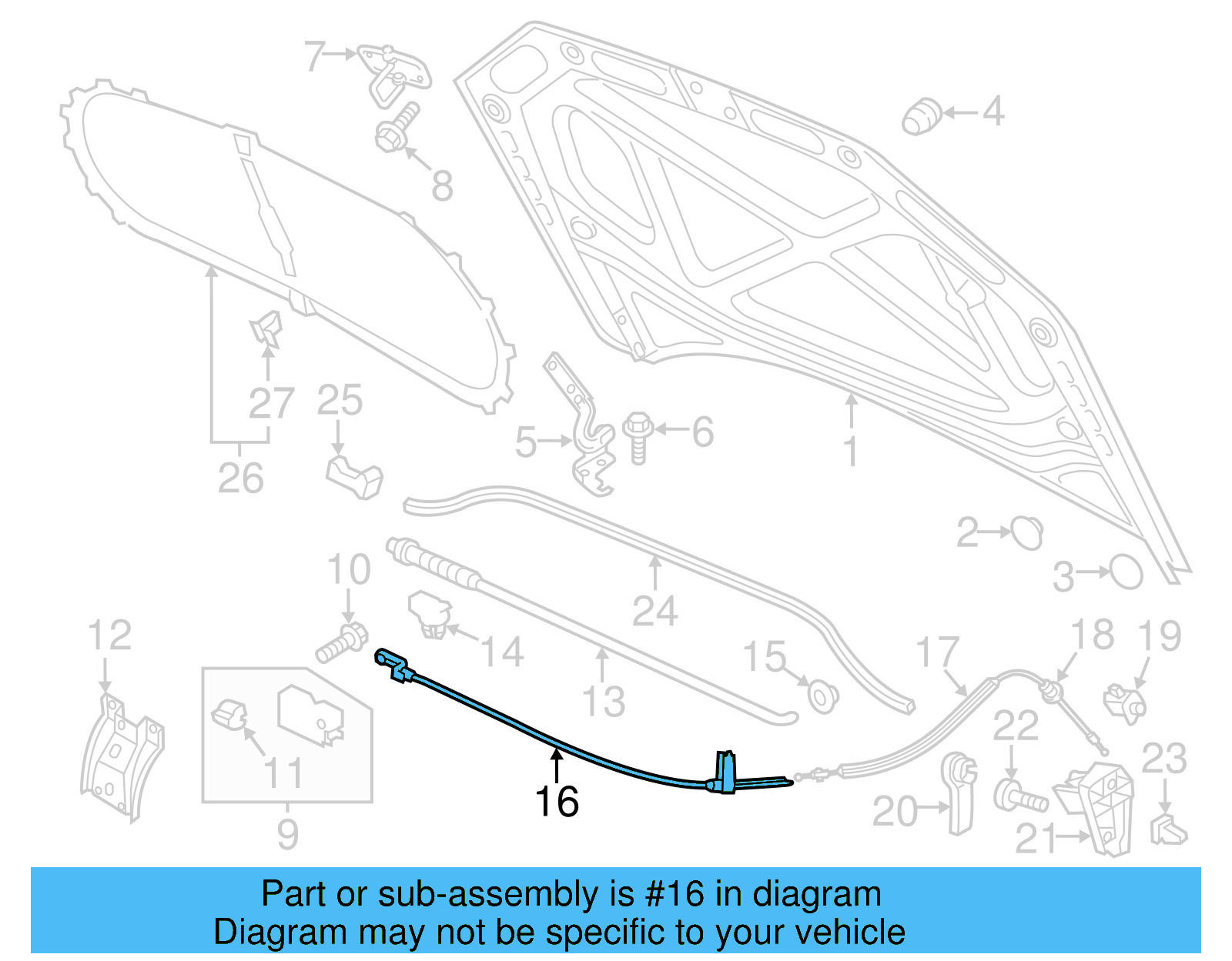 Release Cable 561-823-531-A - View 13