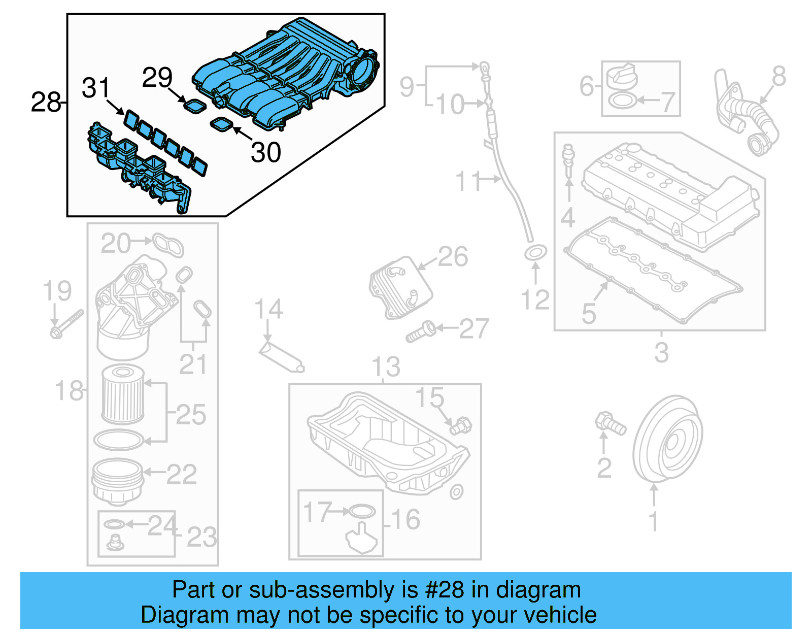 Intake Manifold 03H-133-201-AE - View 5