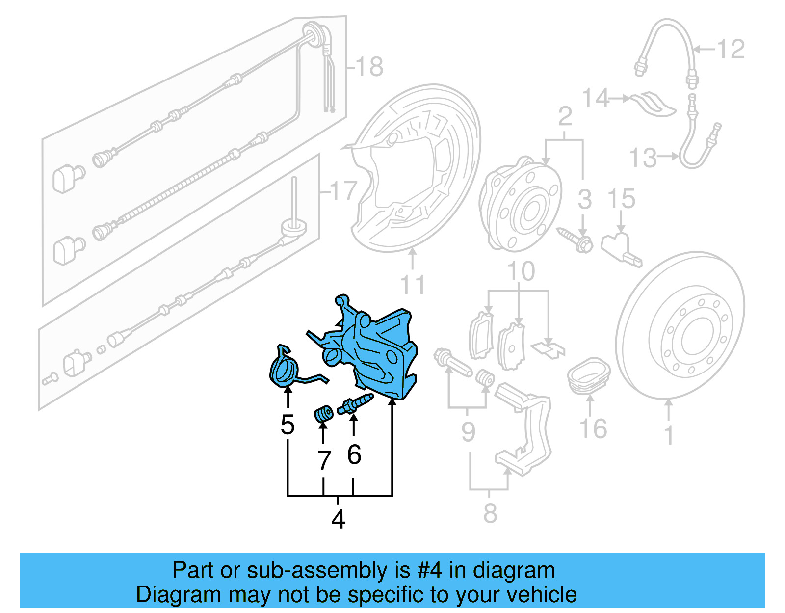 Caliper 1K0-615-423-G - View 5
