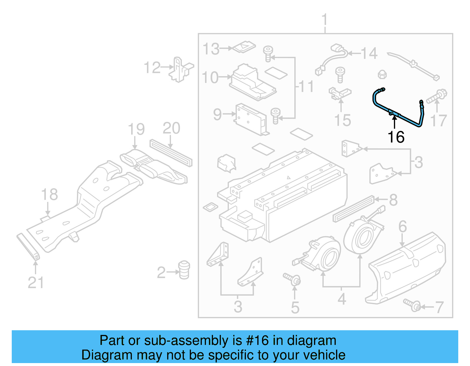 Battery Ground Strap 7P0-971-235-C - View 6