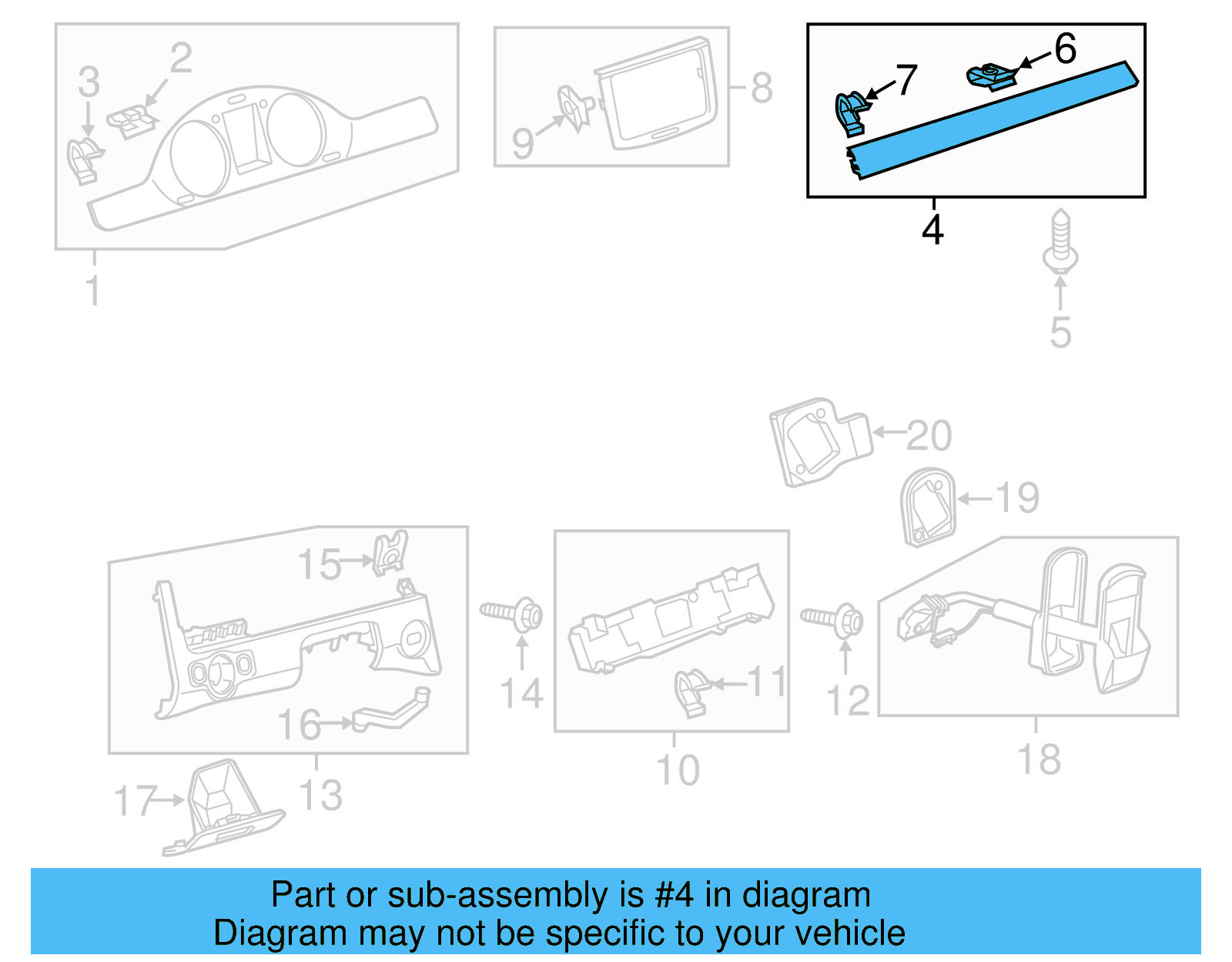 Trim Molding 3AB-857-212-D-NV1 - View 3
