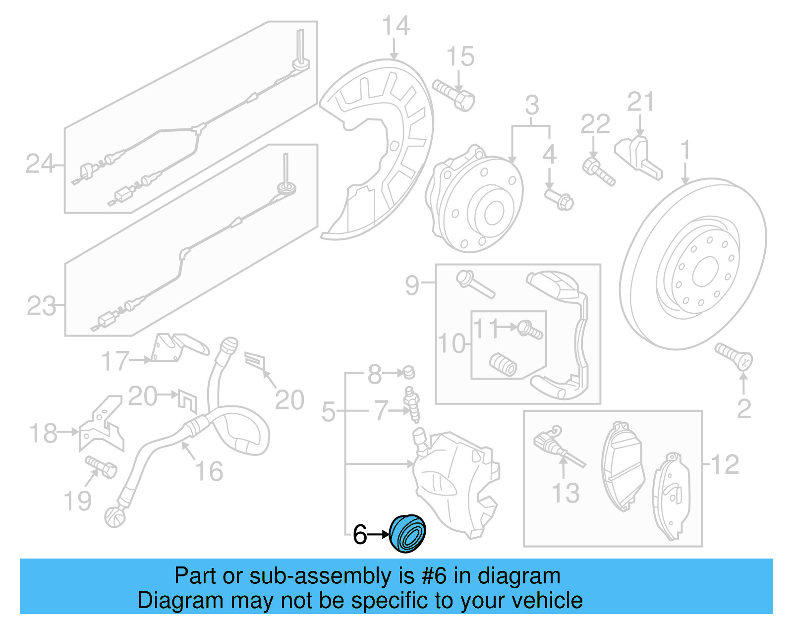Caliper Seal Kit 5Q0-698-471-B - View 8