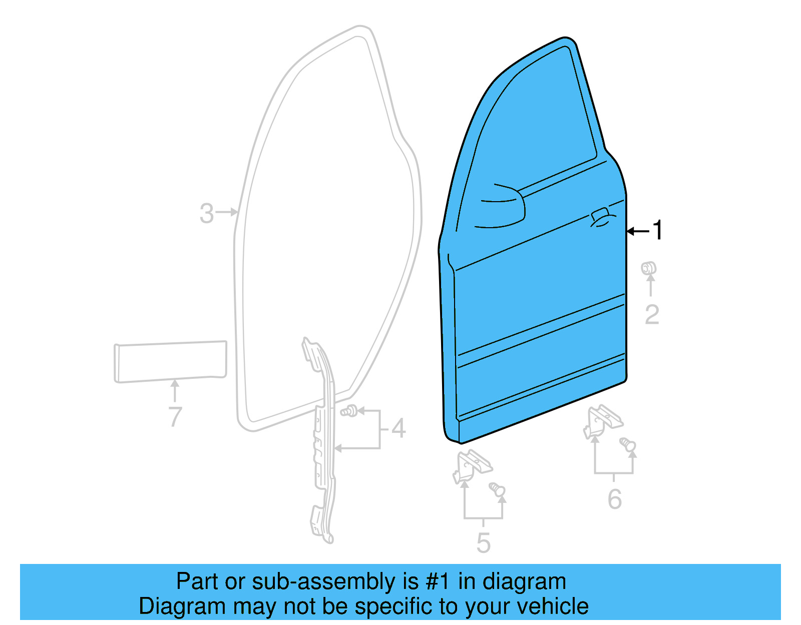Door Shell 3B4-831-051-BC - View 4