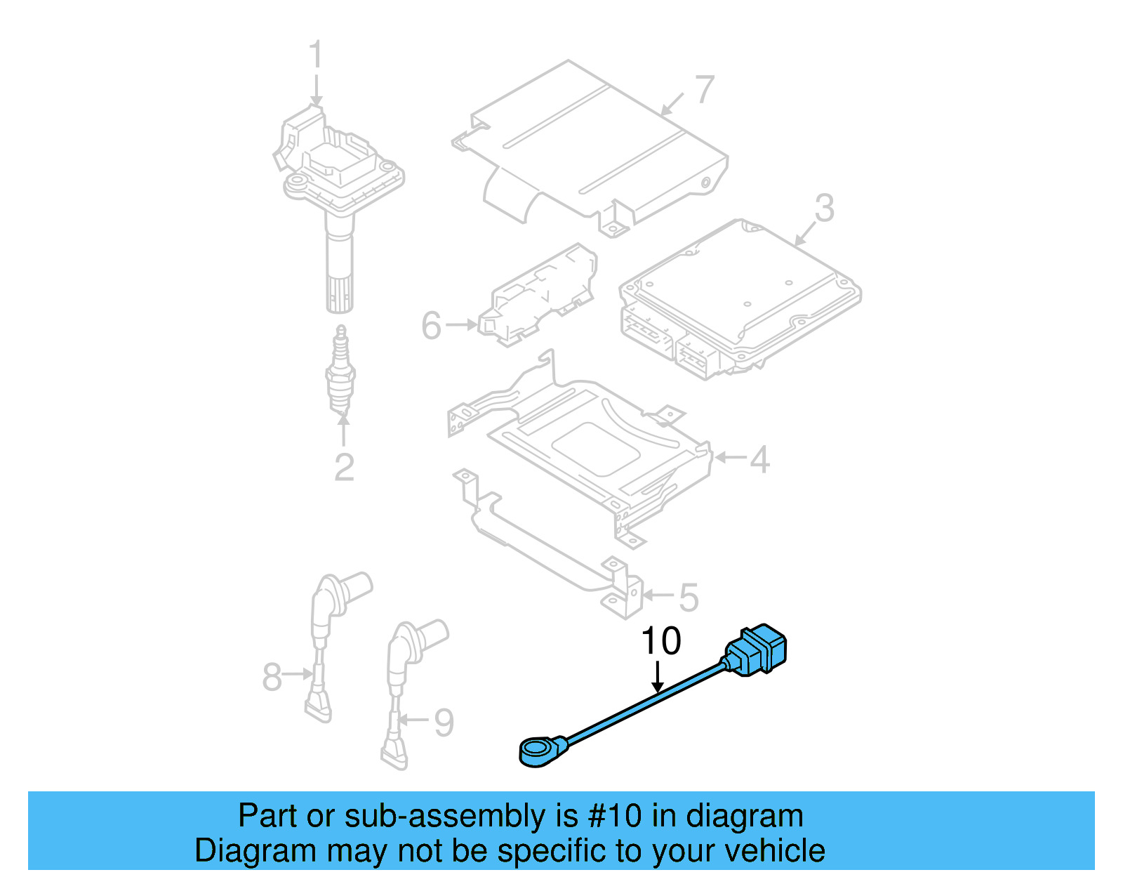 Knock Sensor 06F-905-377 - View 14