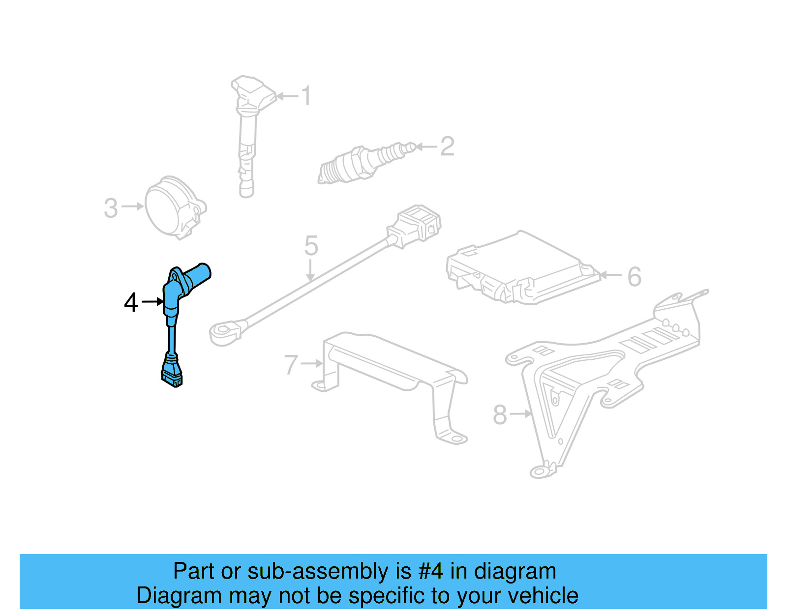 Engine Crankshaft Position Sensor 022-957-147-A - View 15