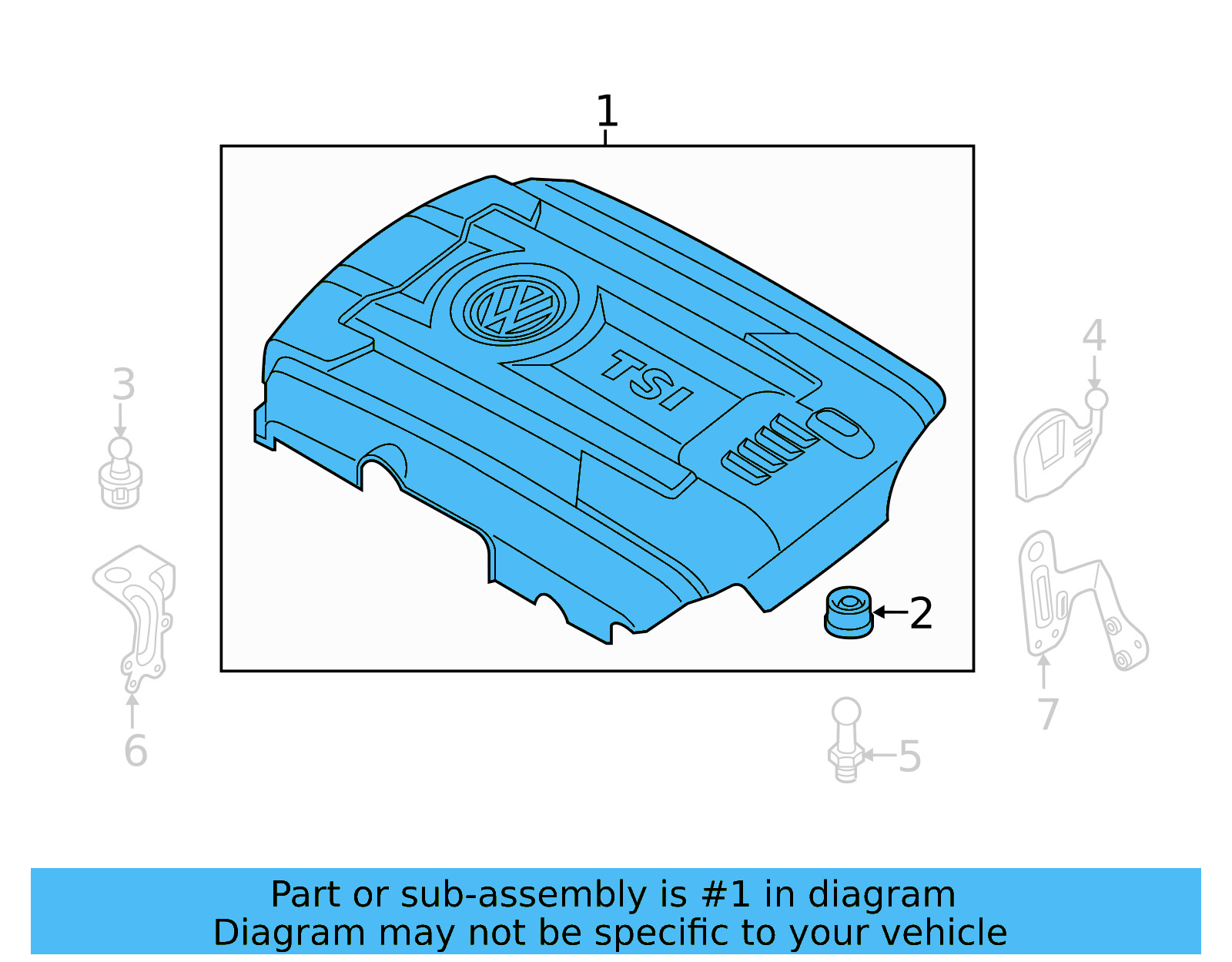 Engine Cover 06K-103-925-DB