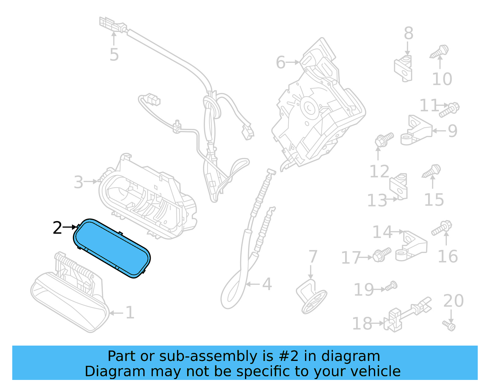 Handle, Outside Packing 11K-837-209-C-GRU - View 6