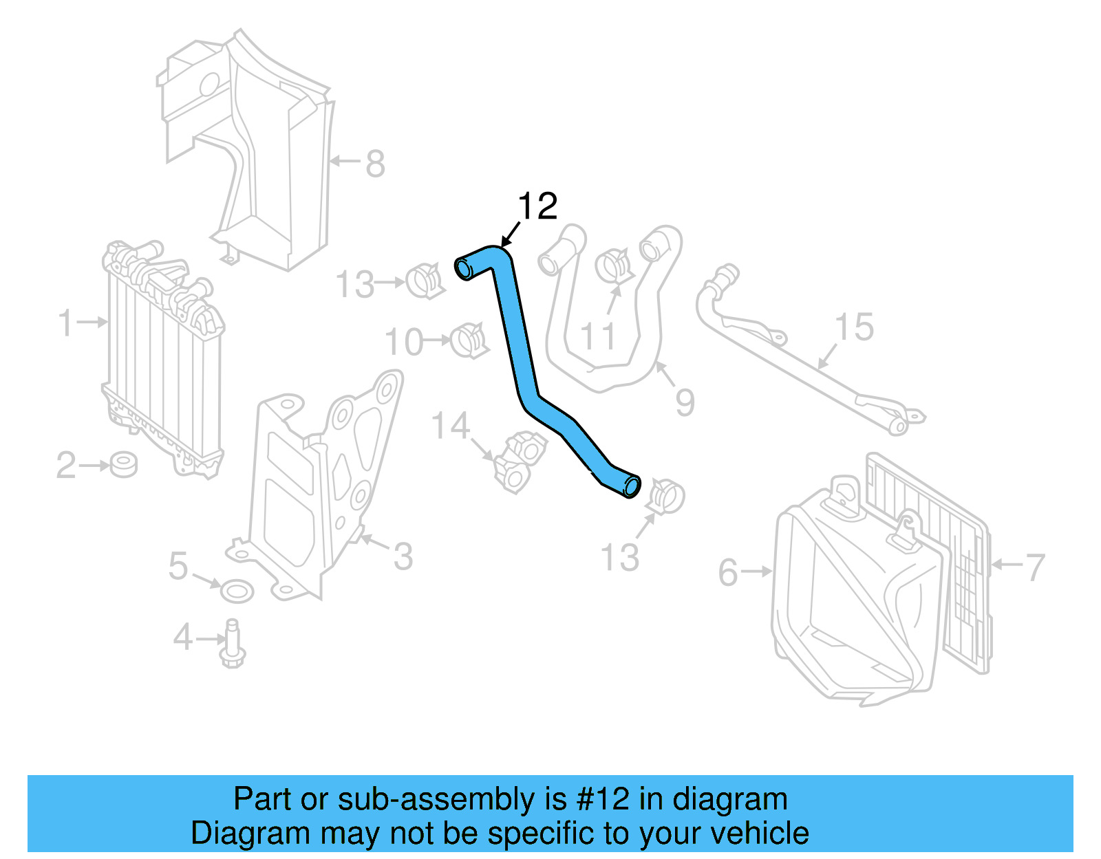 Outlet Hose 5Q0-121-051-K - View 19
