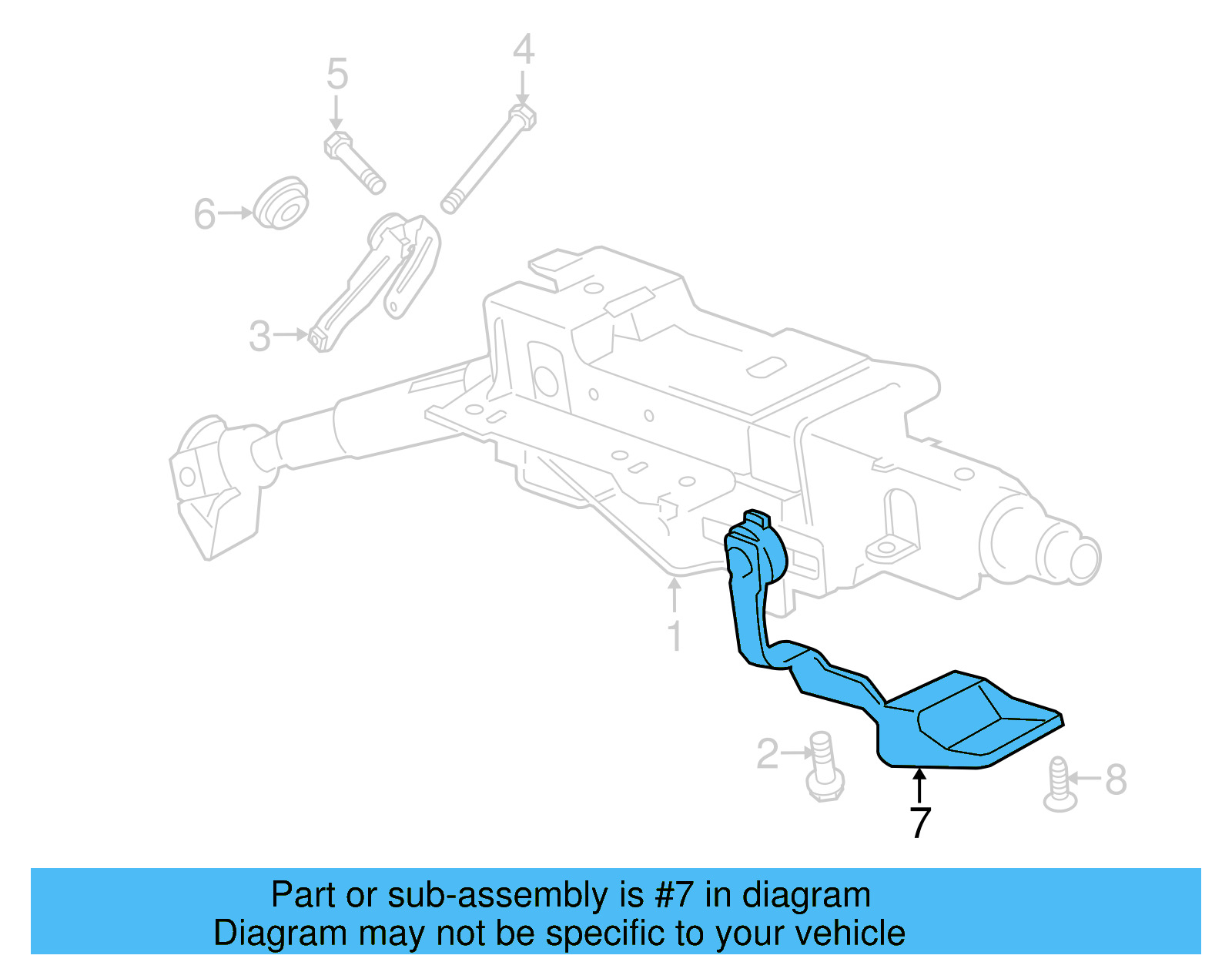 Tilt Lever 3C0-419-378 - View 8