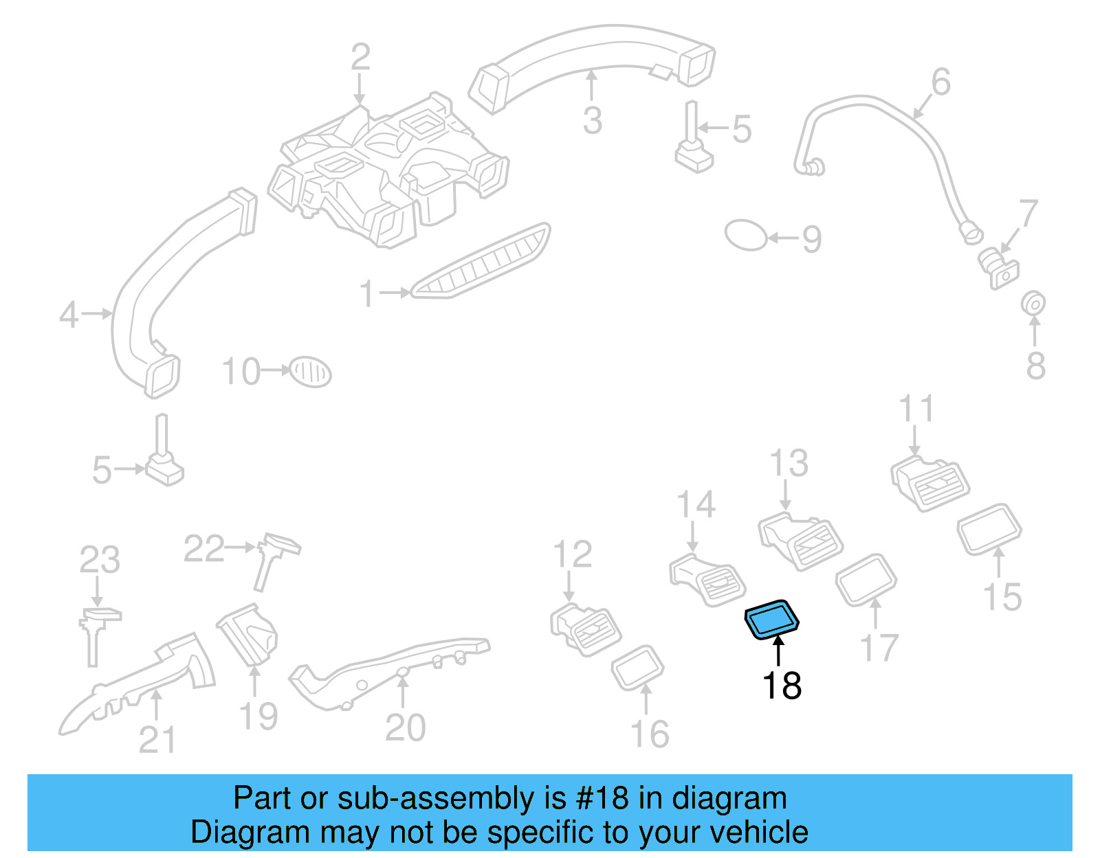 Trim Bezel 7P1-819-578-A-3Q7 - View 7