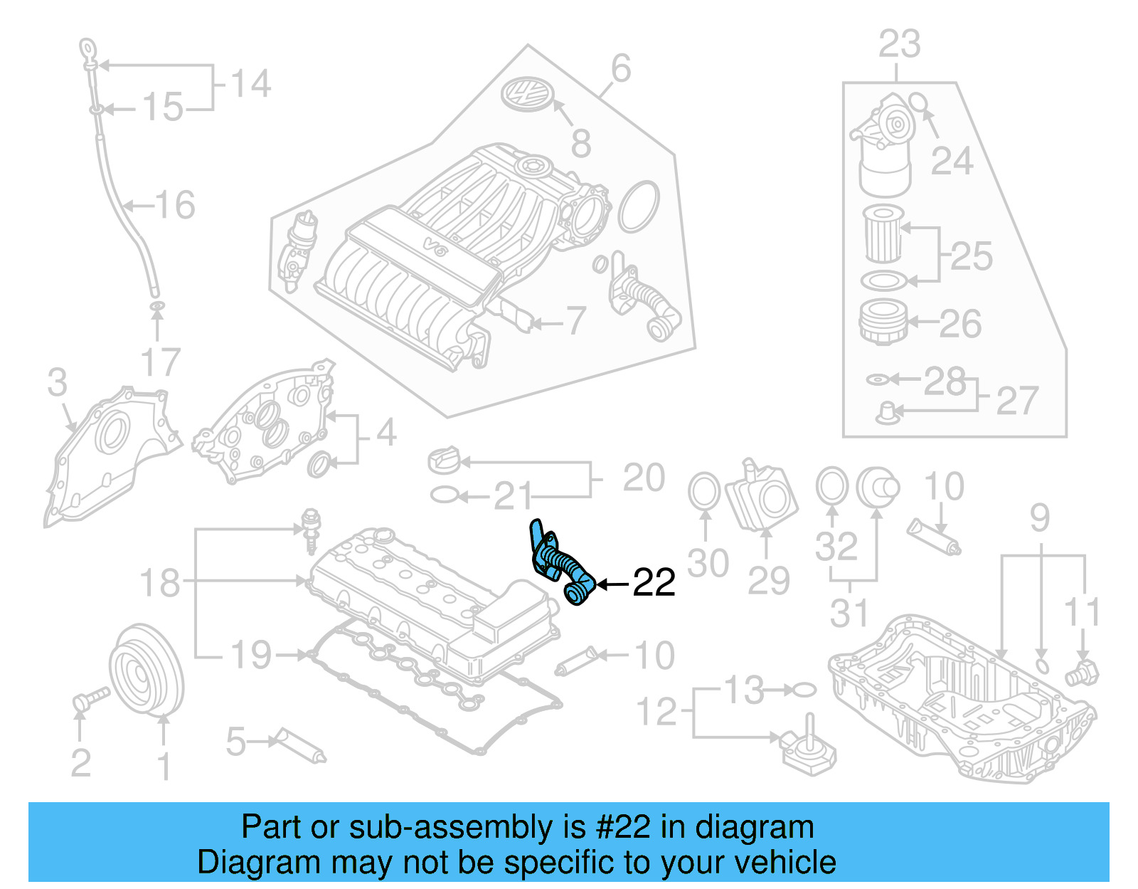 Breather Tube 03H-103-202-A - View 5