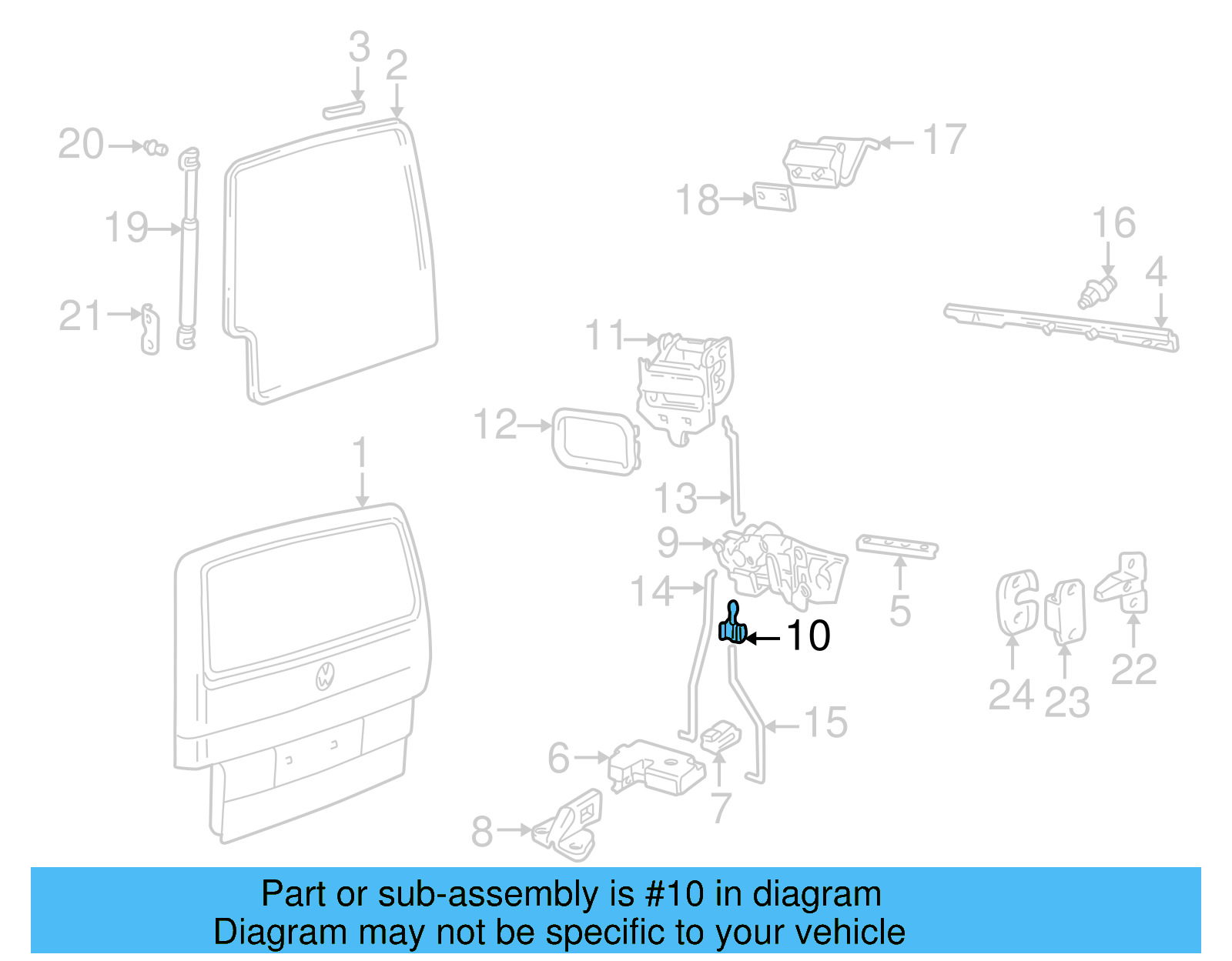 Handle, Inside 705-829-309-A-01C - View 5