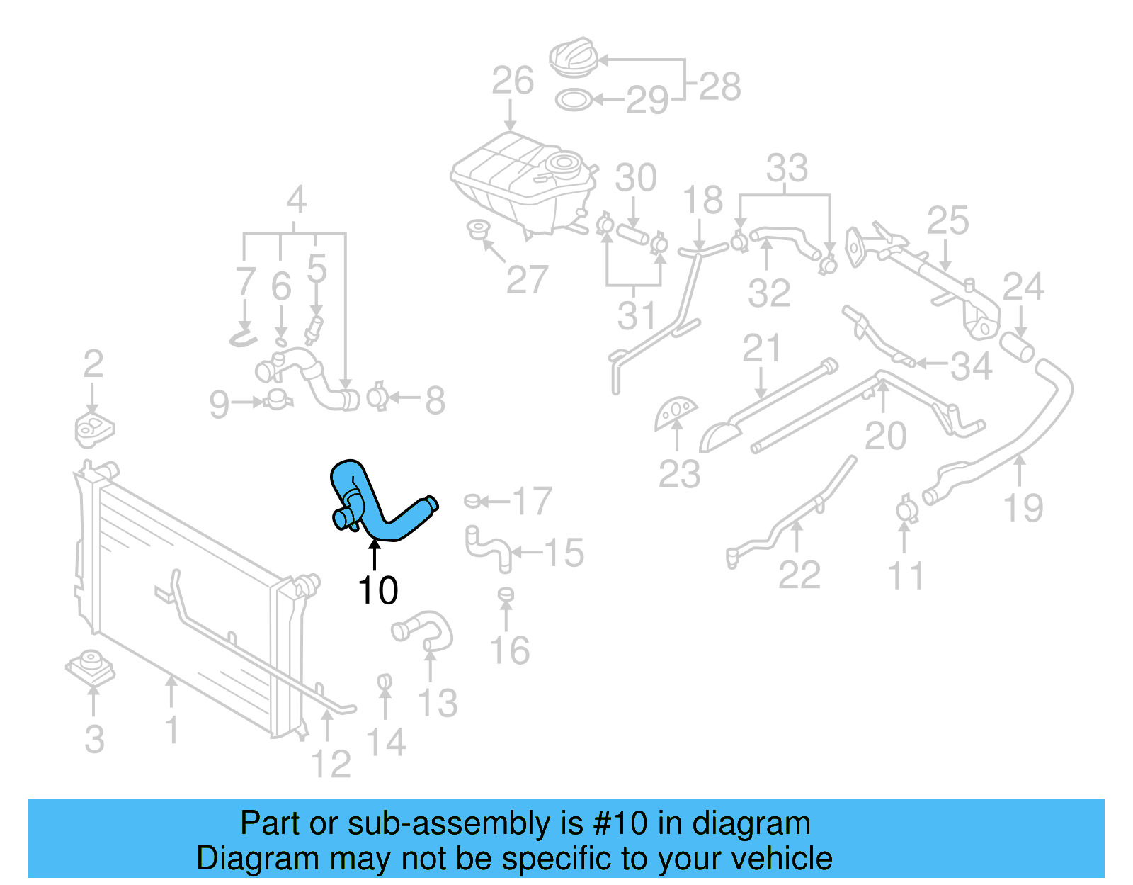 Inlet Hose 3D0-122-101-T - View 4