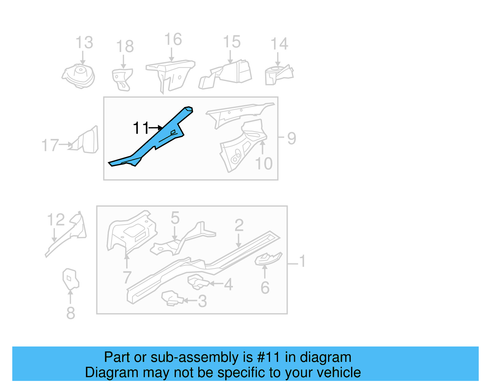 Fender Rail 1K9-809-145 - View 4