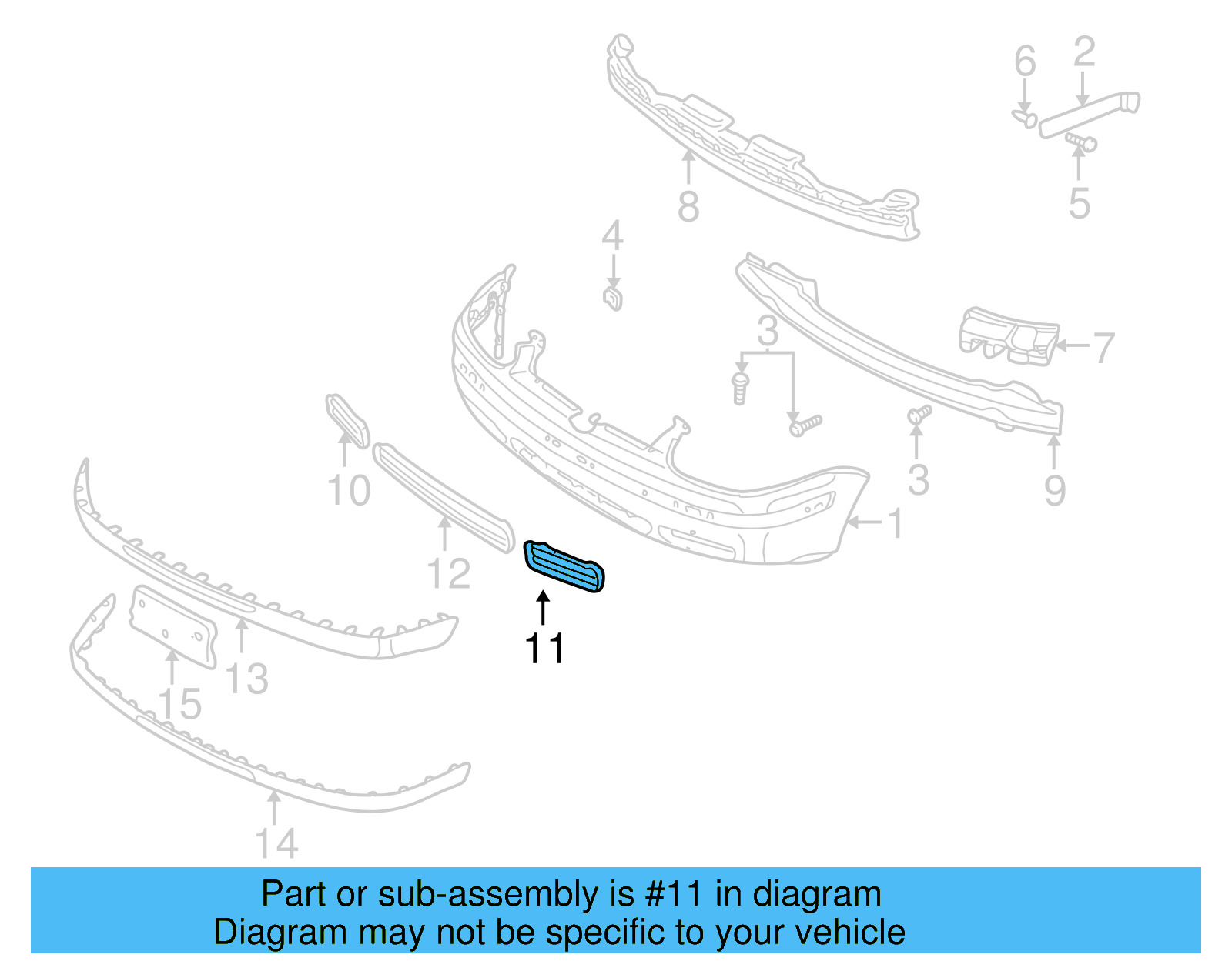 Grille 1J5-853-665-B-B41 - View 8
