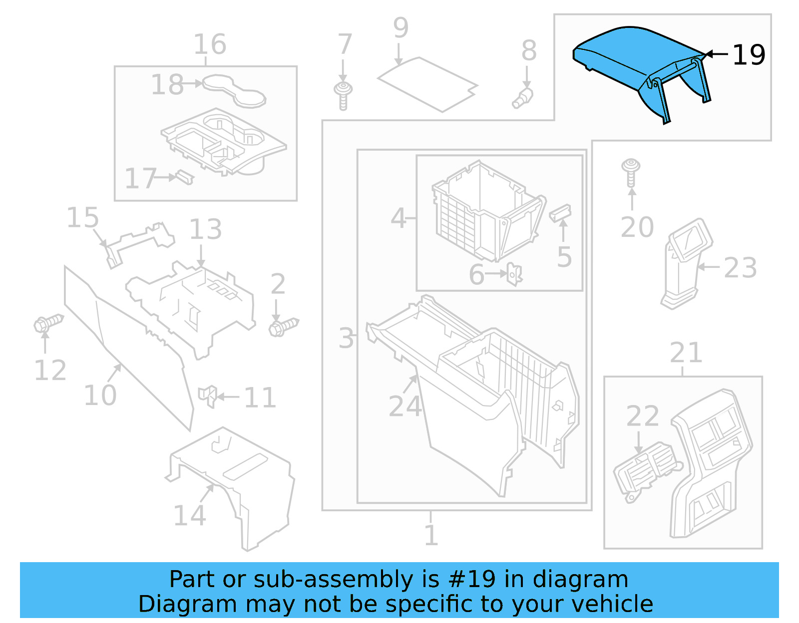 Armrest 3CN-864-207-C-ICE - View 6