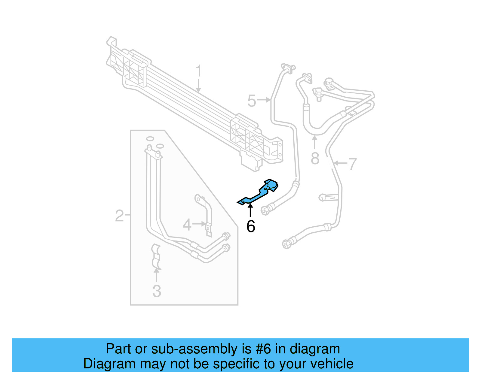 Feed Line Bracket 3C0-317-828-D - View 6