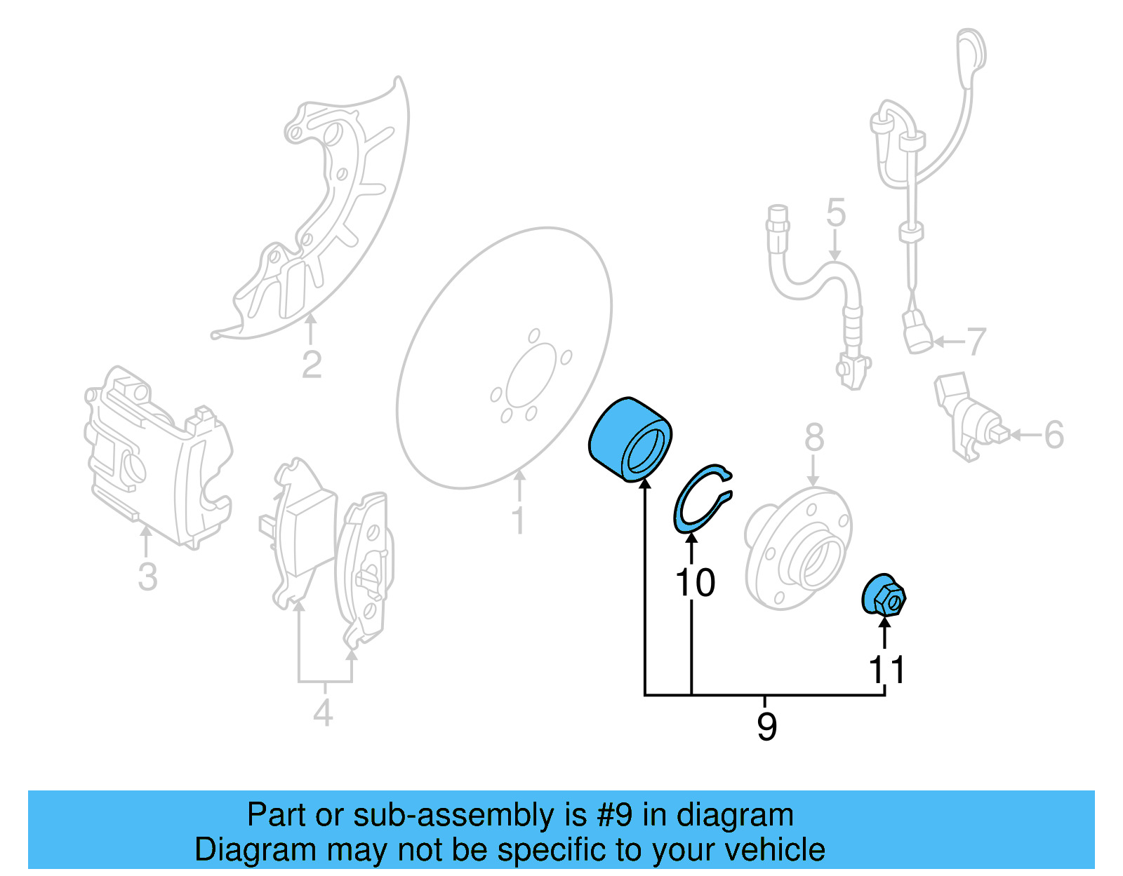 Bearing Assembly 1J0-498-625-A - View 15