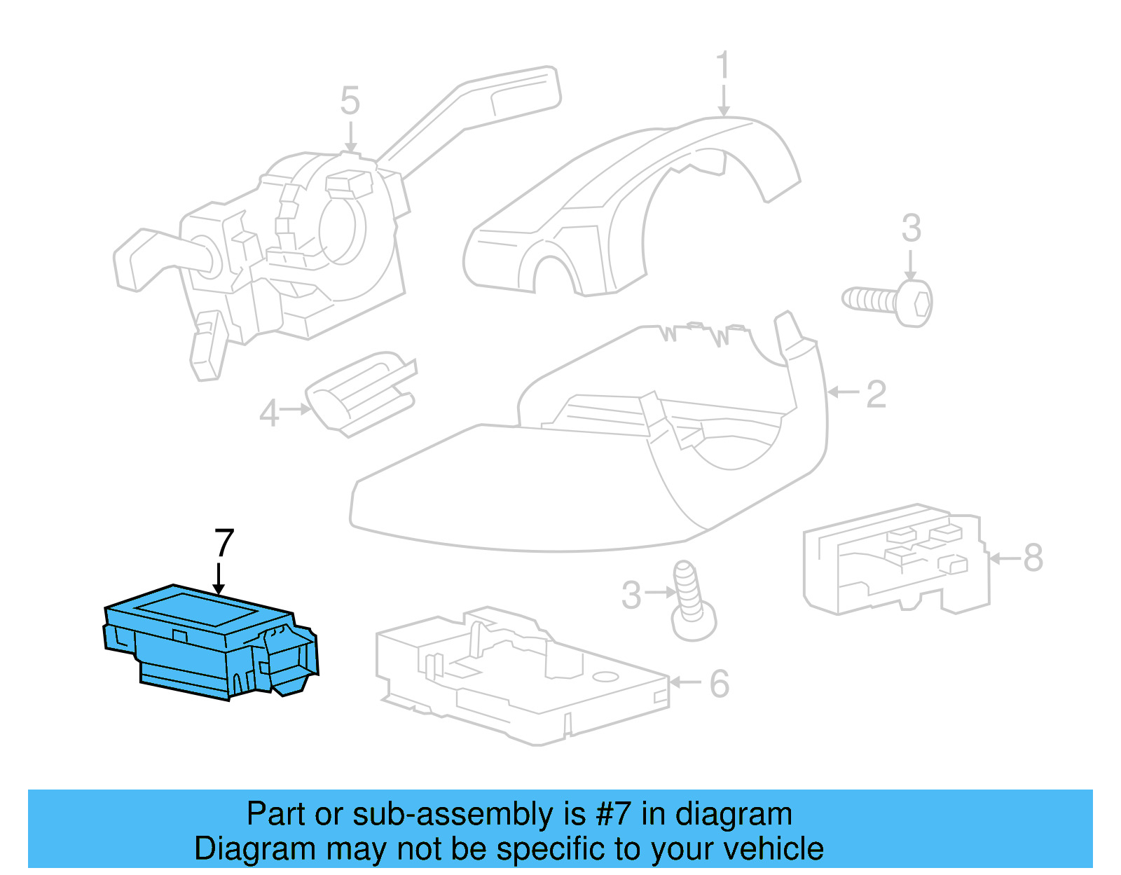 Ignition Switch 3AB-927-137-B-WHS - View 8