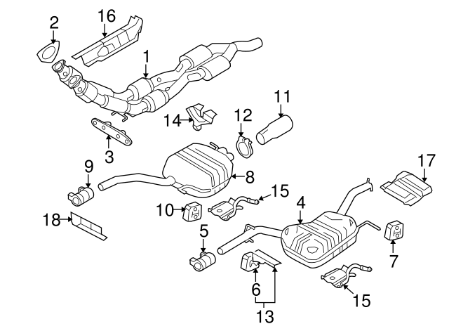 Muffler & Pipe Retainer Ring 8D0-253-147-E - View 2