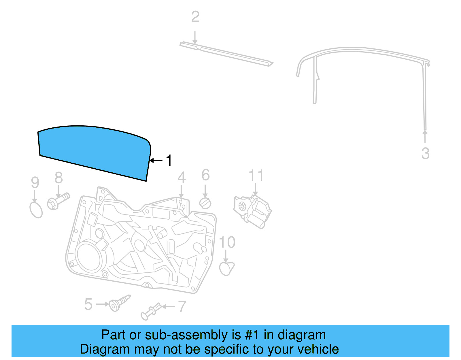 Door Glass 5K4-845-201-B - View 8
