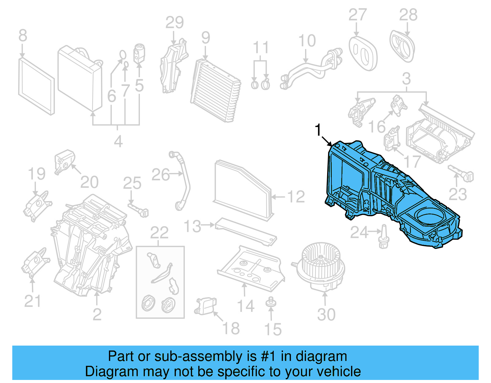 Evaporator Case 1K1-820-007-B - View 3
