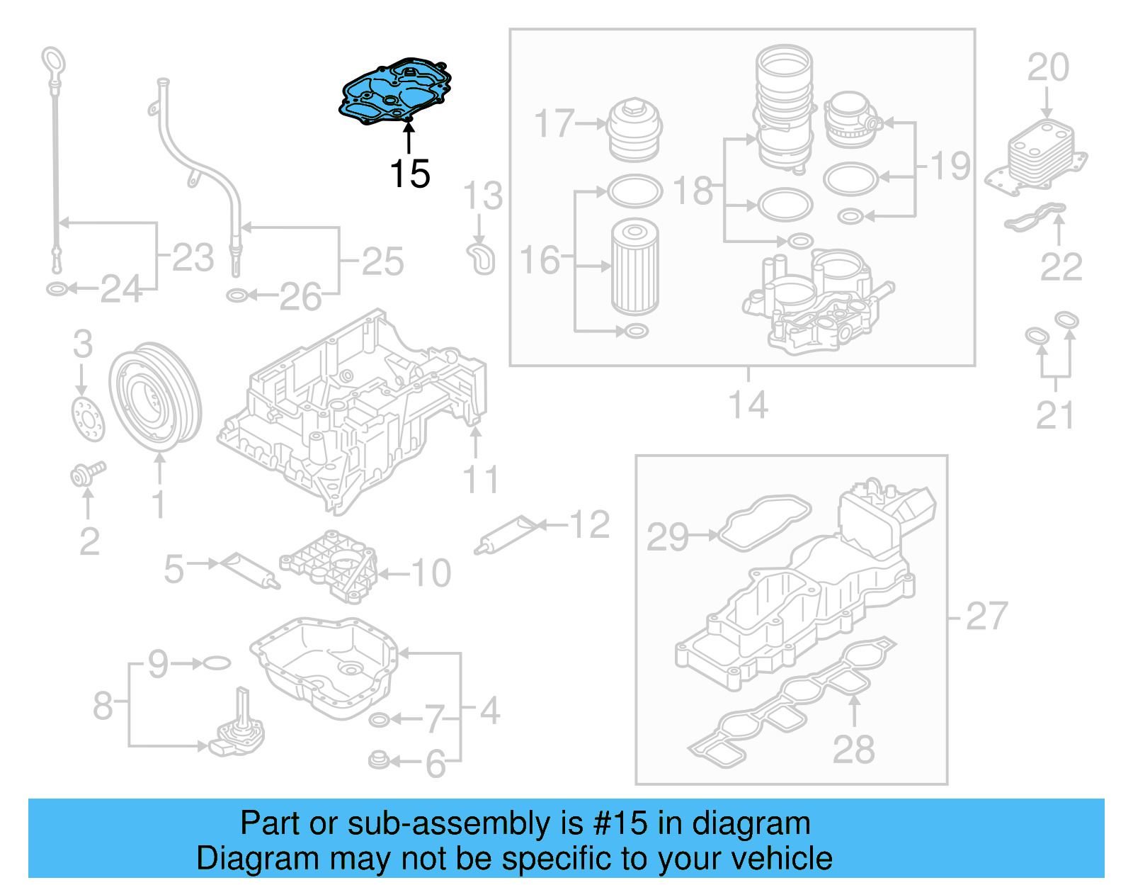 Oil Filter Housing Gasket 059-115-441-K - View 12