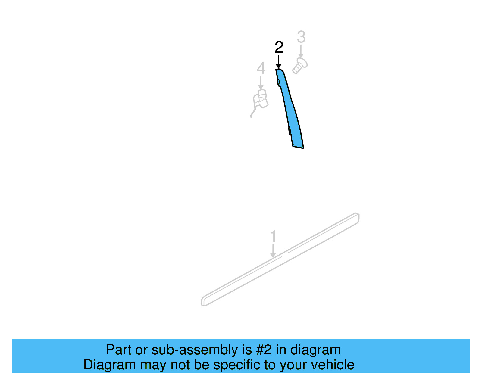 Frame Molding 1K3-837-902-B-041 - View 8