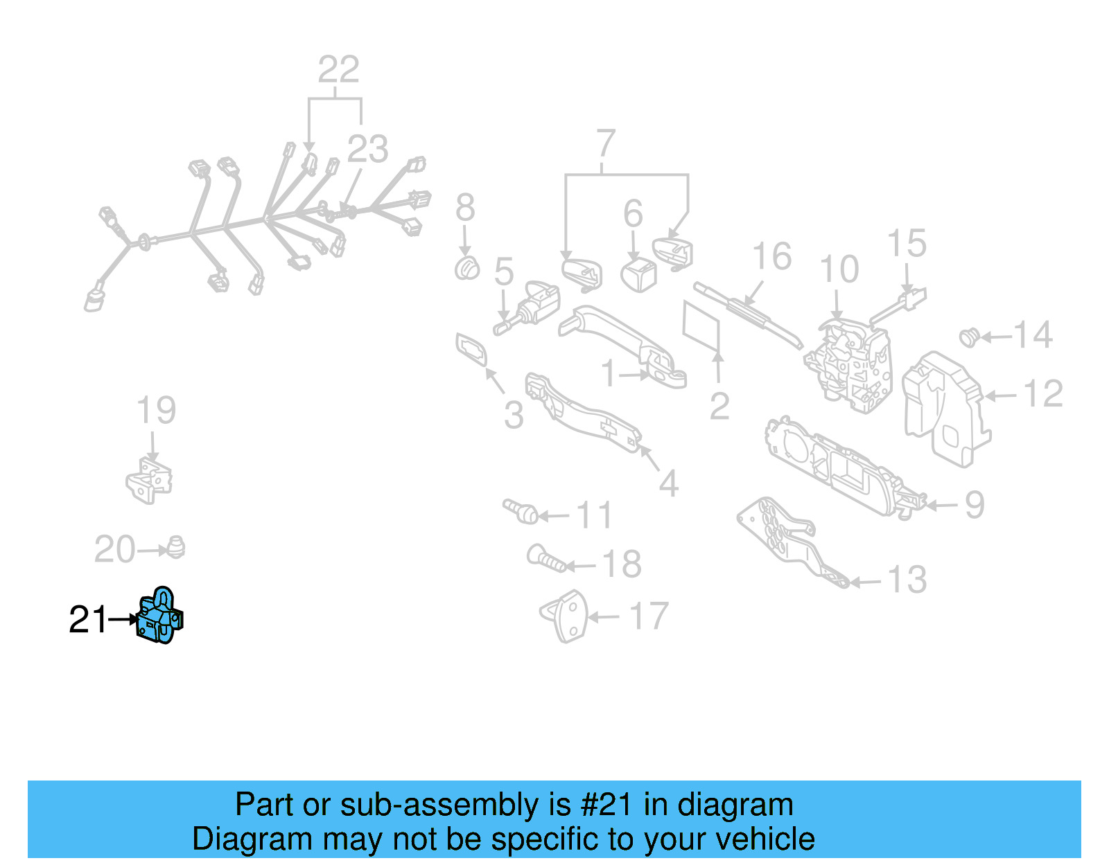 Lower Hinge 7L0-831-411-C - View 5