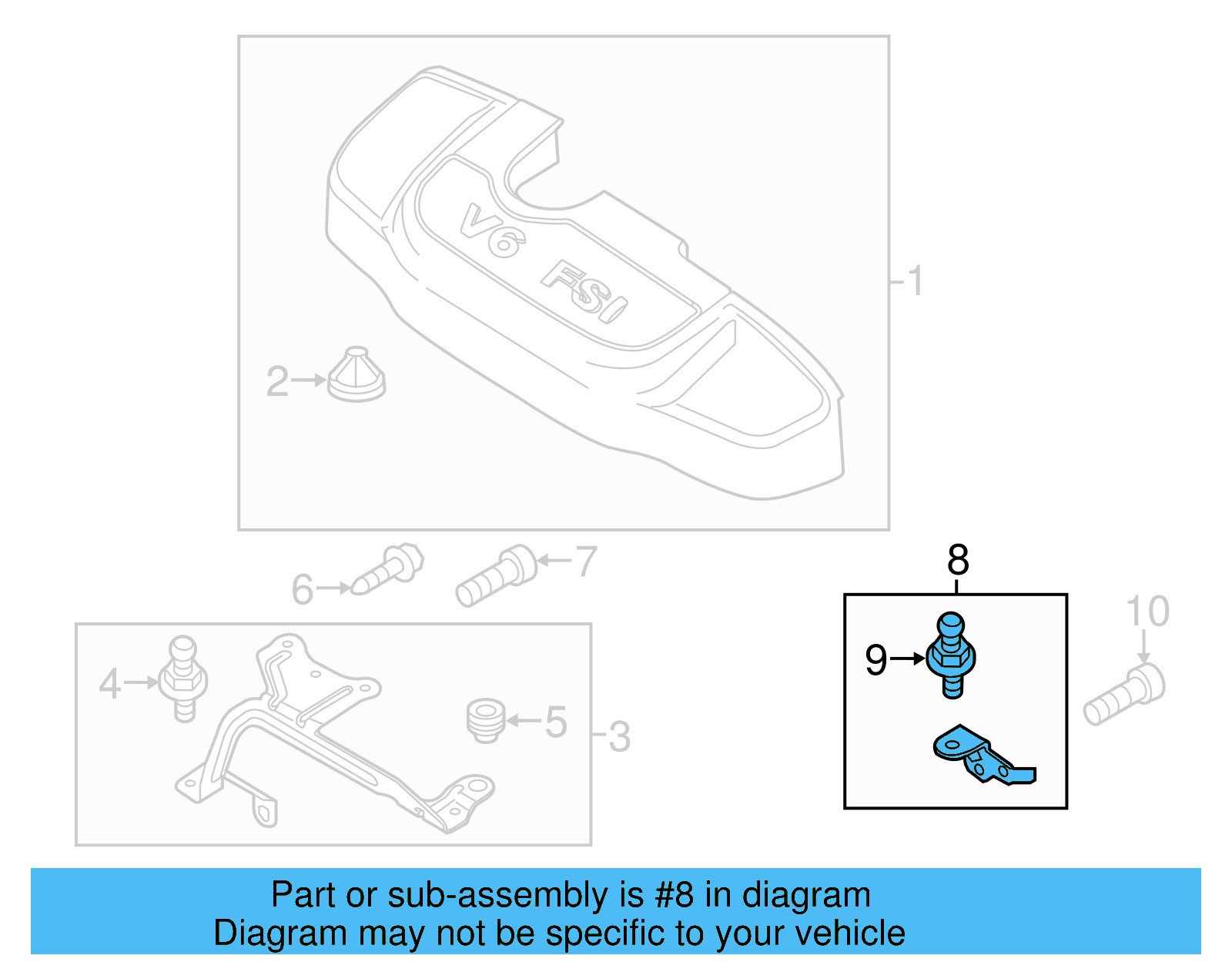 Bracket 03H-103-777-A - View 3