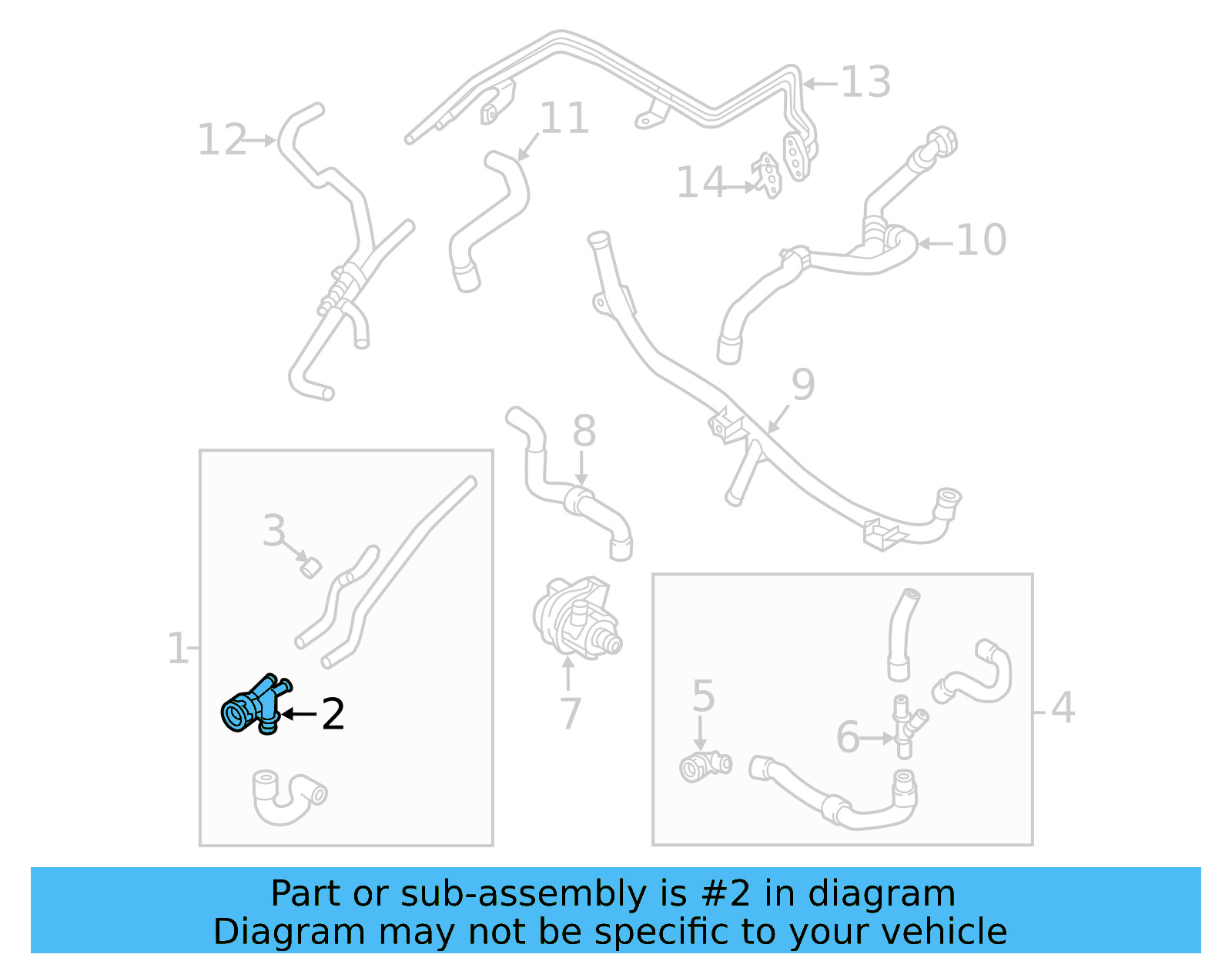 Upper Hose Coupling 5Q0-122-291-AM - View 6