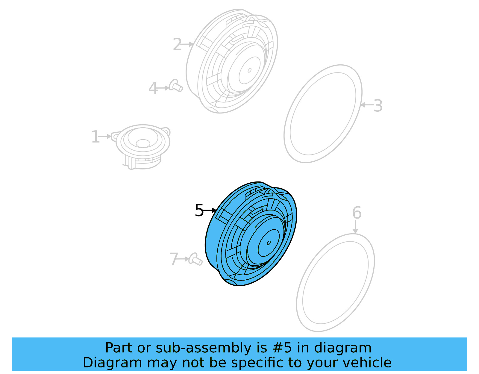 Rear Dr Speaker 11A-035-710 - View 3