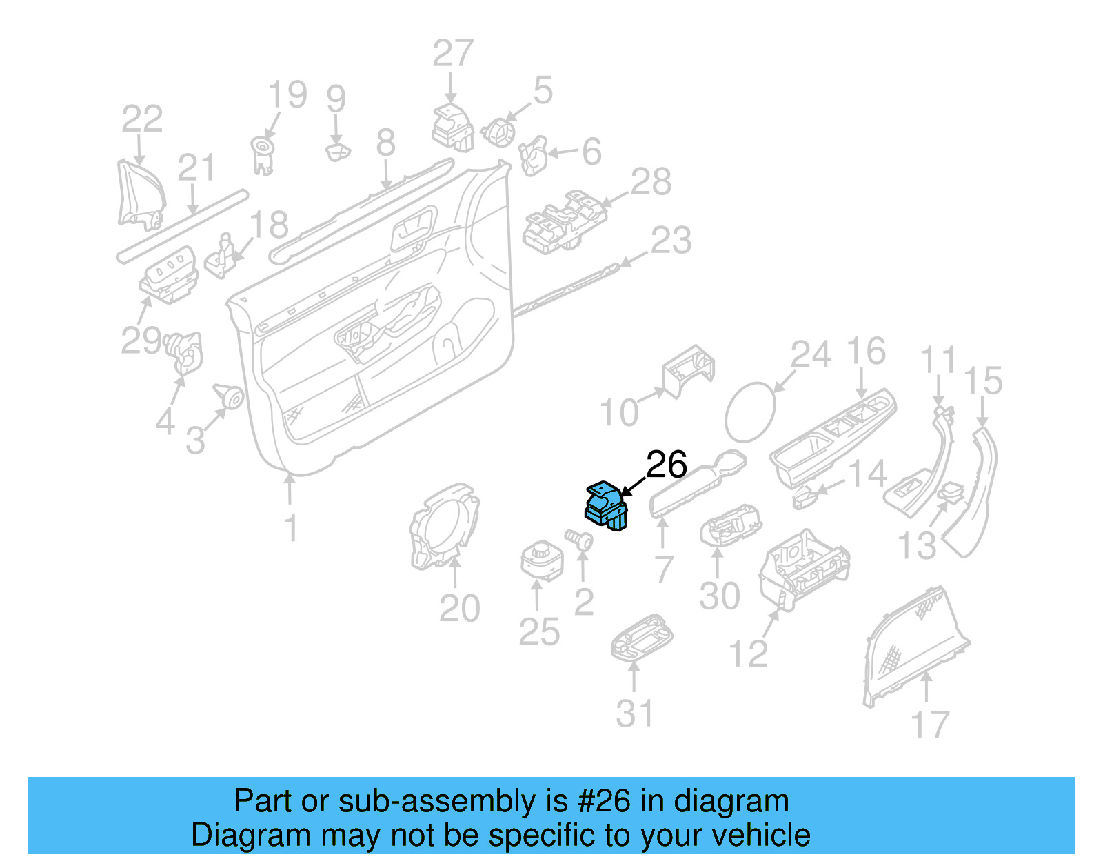 Trunk Lid Release Switch 1K0-959-832-B-REH - View 7