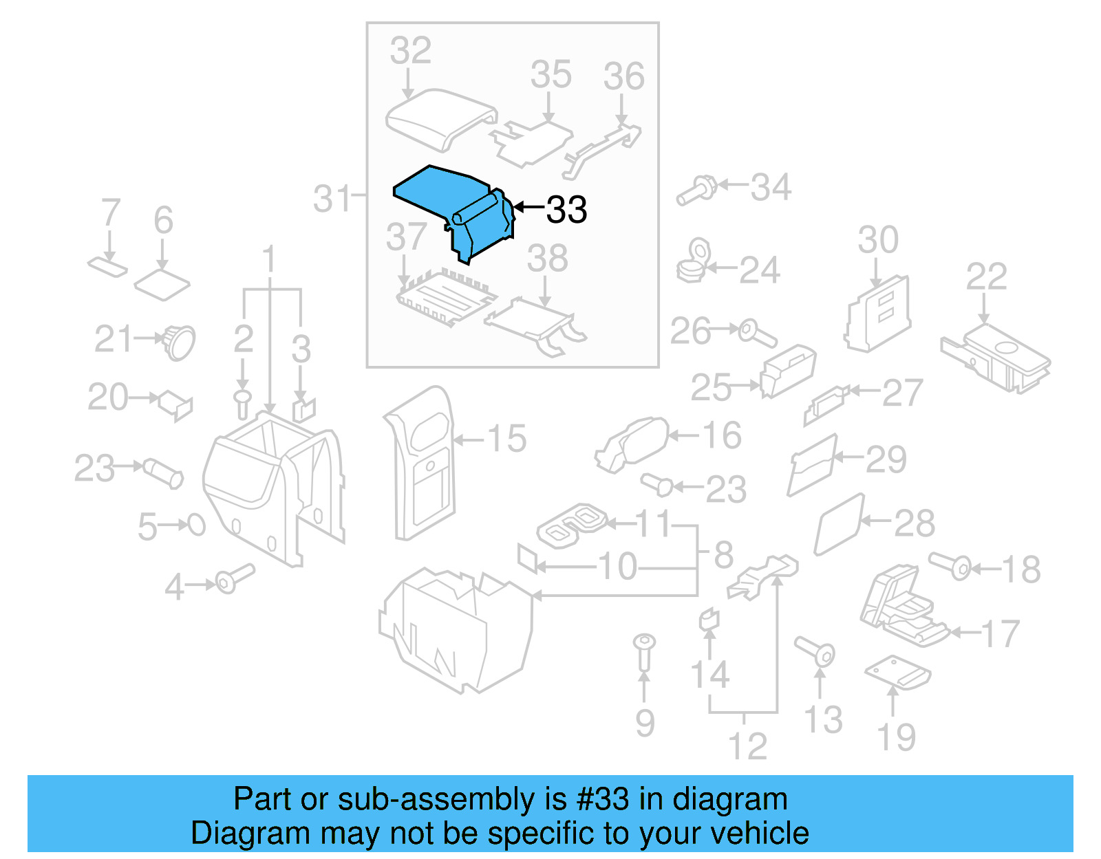 Hinge 5M0-864-161-A - View 7