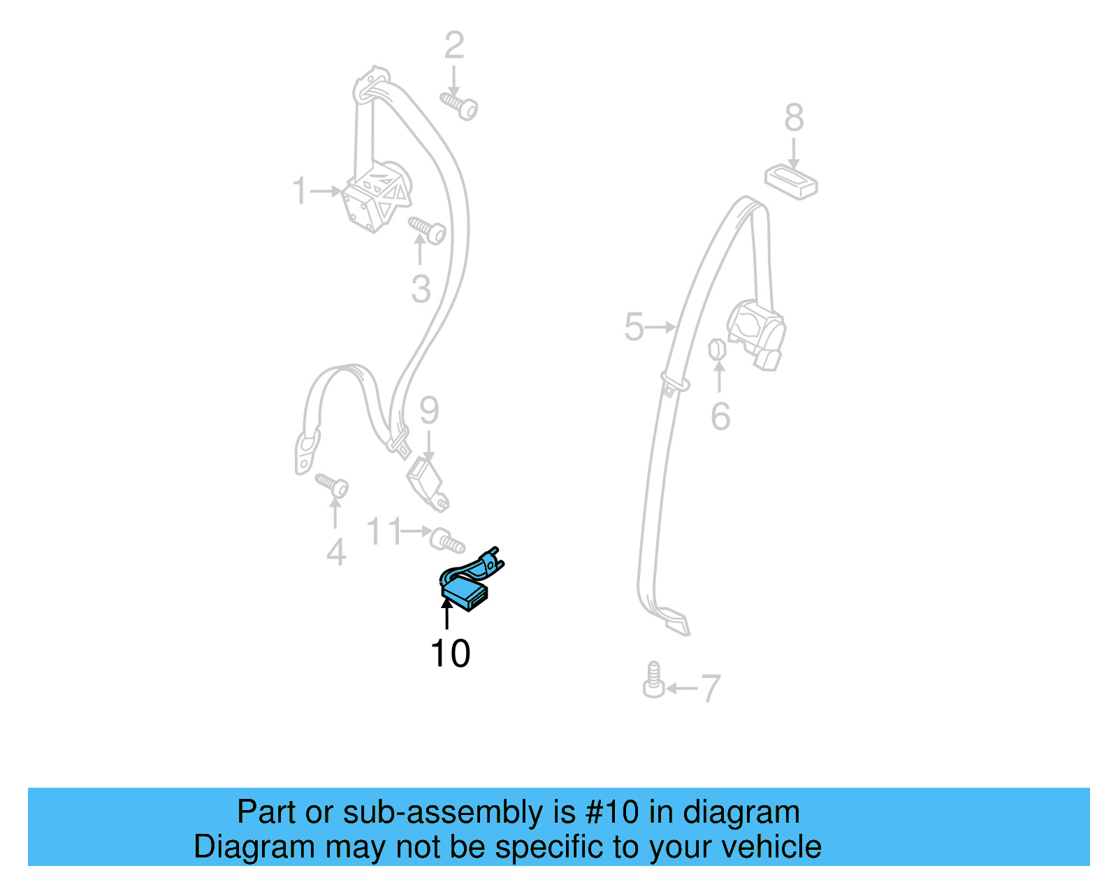 Center Buckle 7P0-857-740-YLZ - View 7