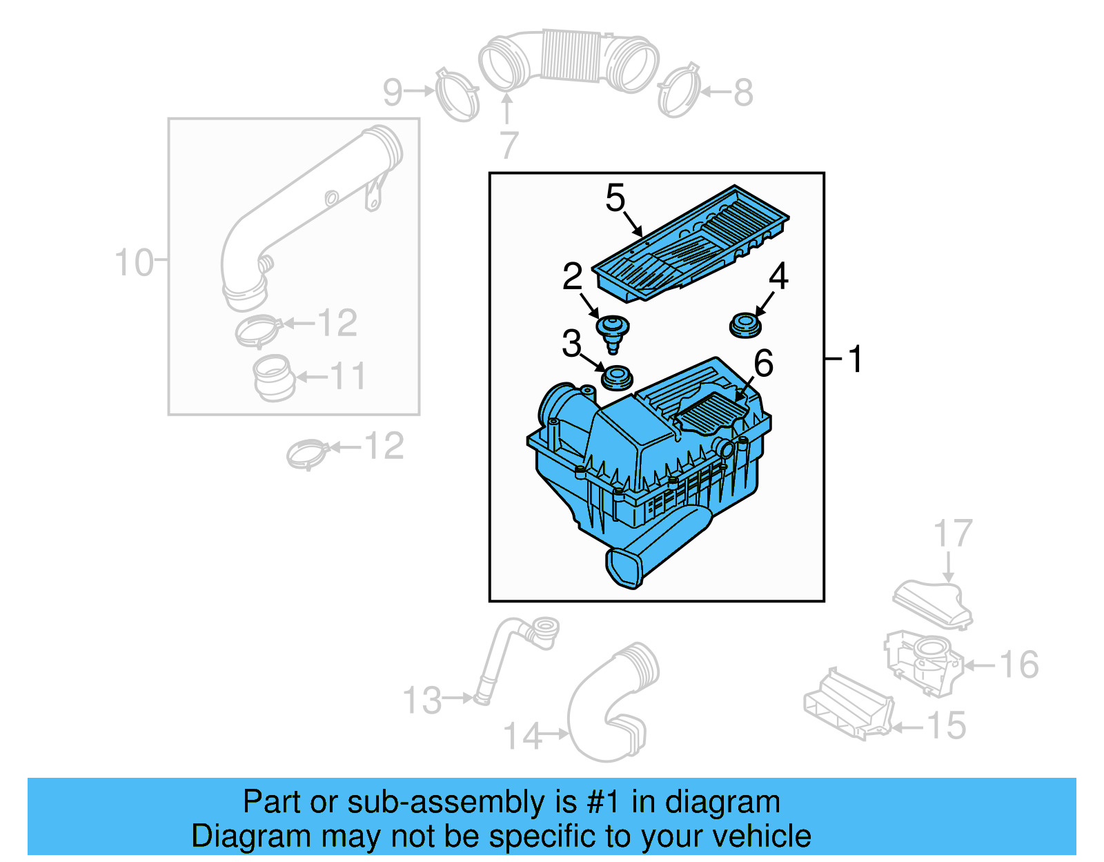 Air Cleaner Assembly 5C0-129-601-E - View 11